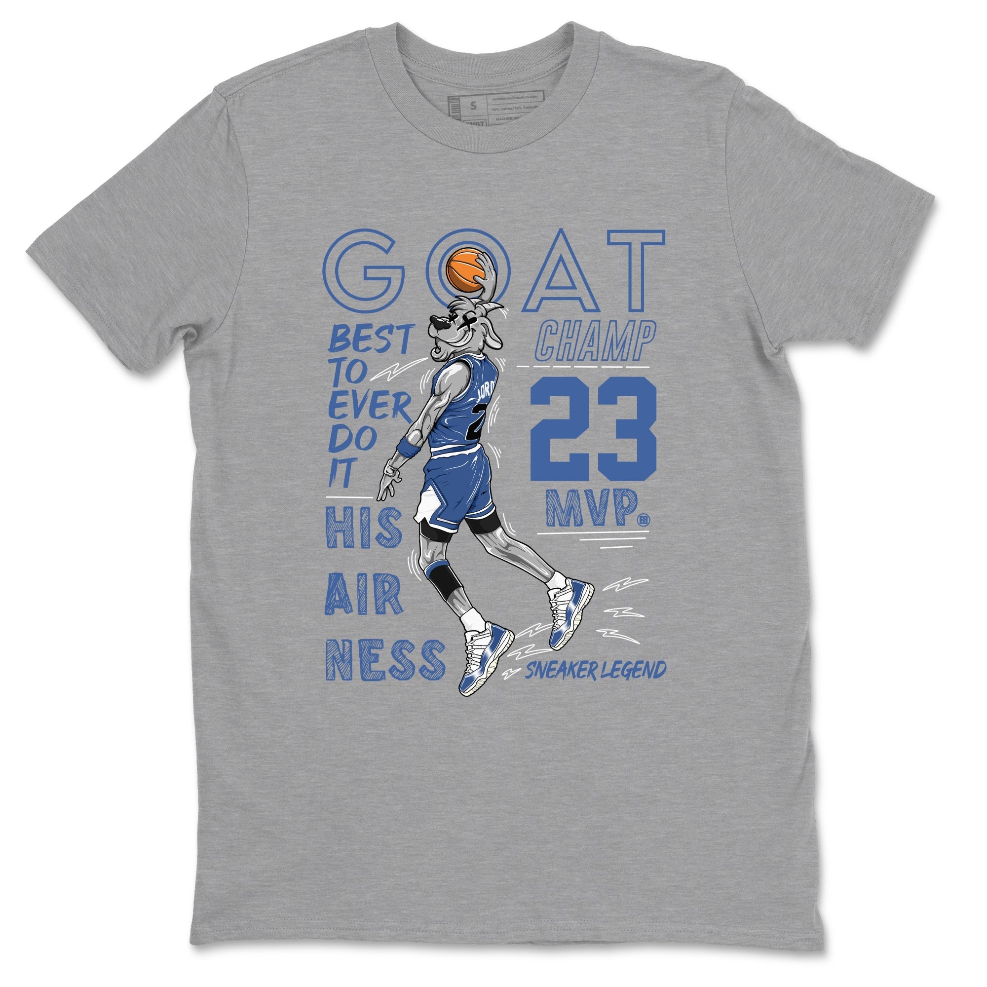 MVP Goat snkmatch Tees - Air Jordan 11 Diffused Blue