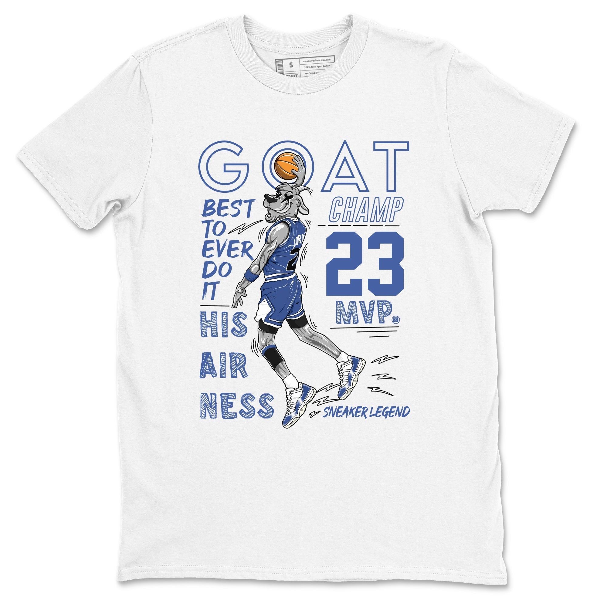 MVP Goat snkmatch Tees - Air Jordan 11 Diffused Blue