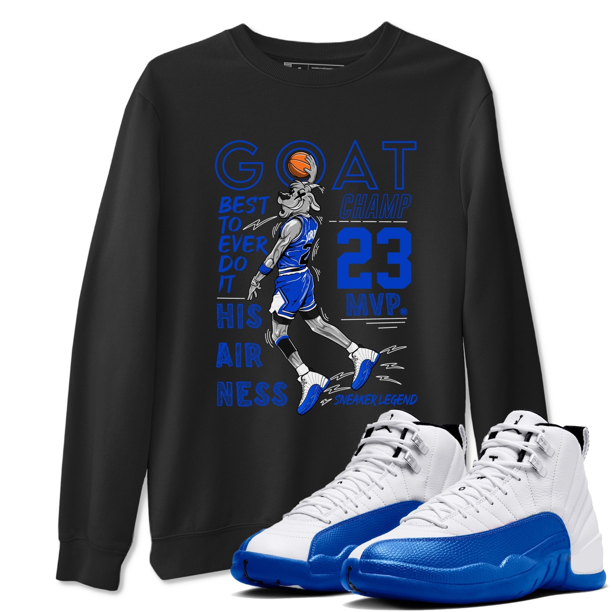 MVP Goat snkmatch Tees - Air Jordan 12 Blueberry