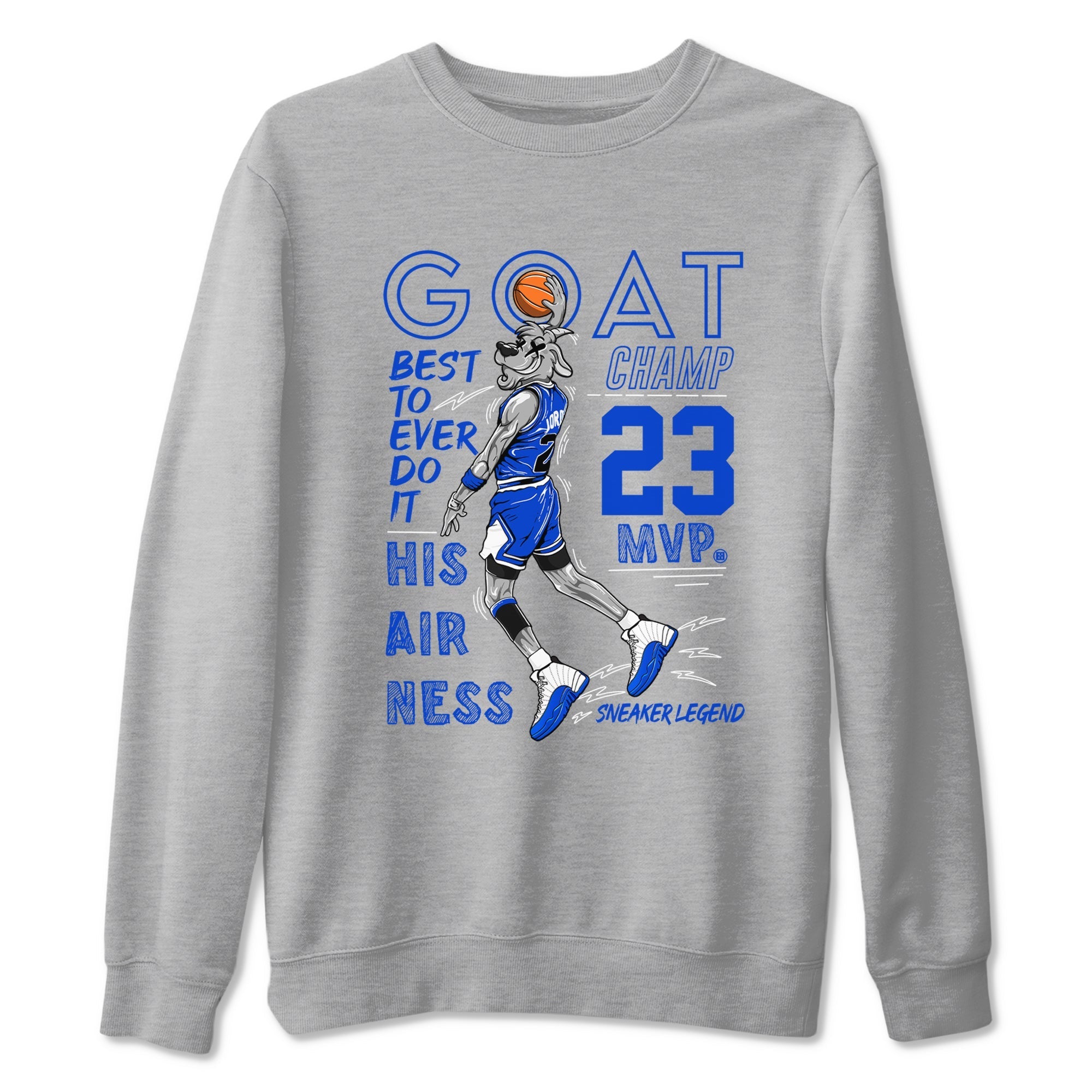MVP Goat snkmatch Tees - Air Jordan 12 Blueberry