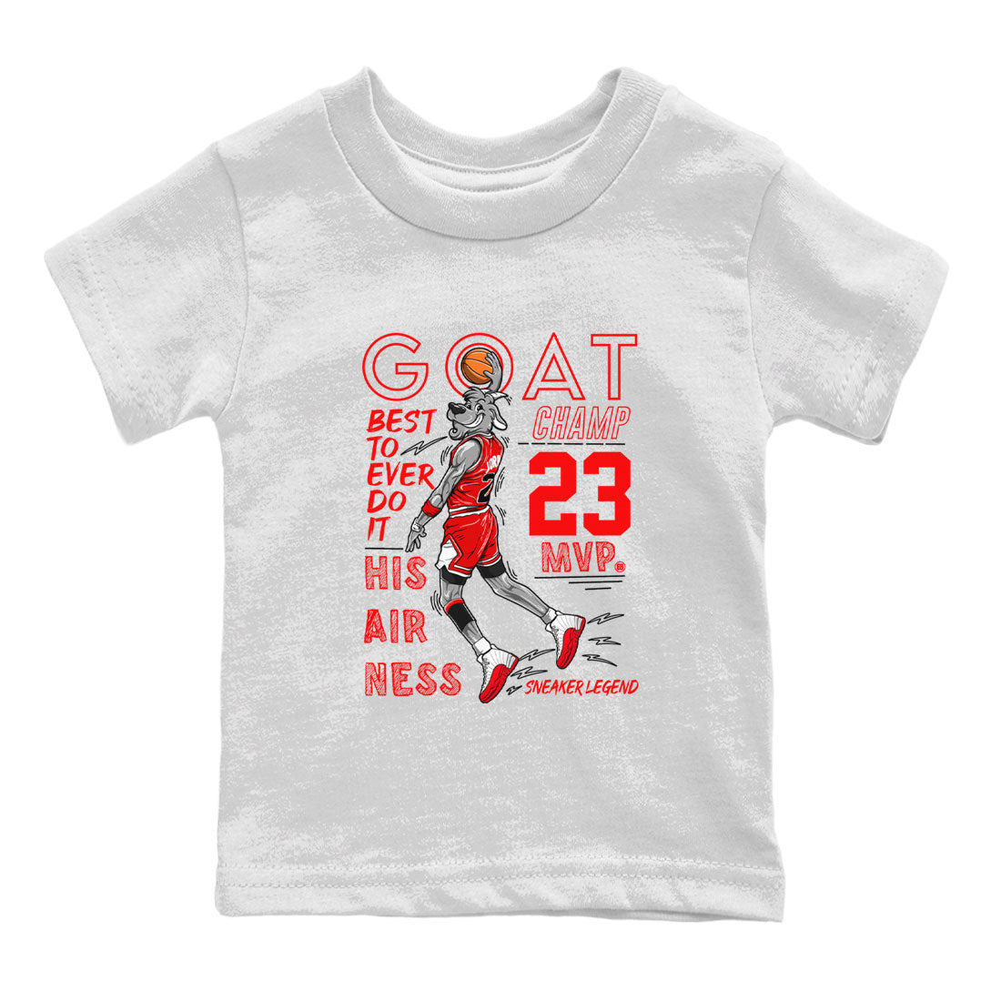 MVP Goat snkmatch Tee Kids - Air Jordan 12 Cherry