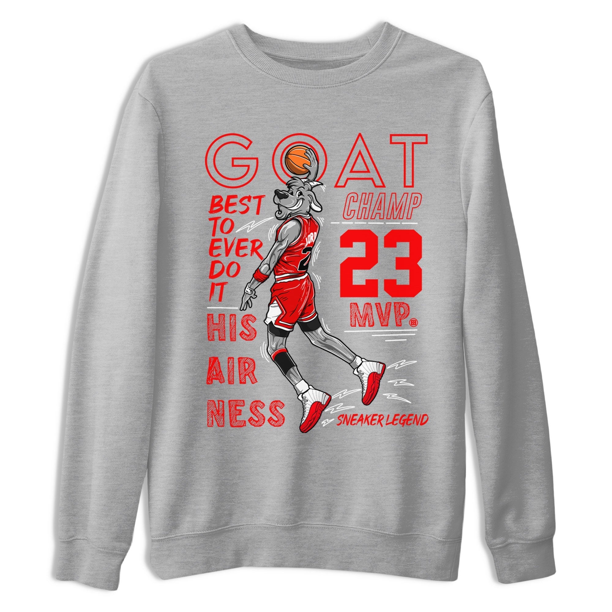 MVP Goat snkmatch Tee - Air Jordan 12 Cherry