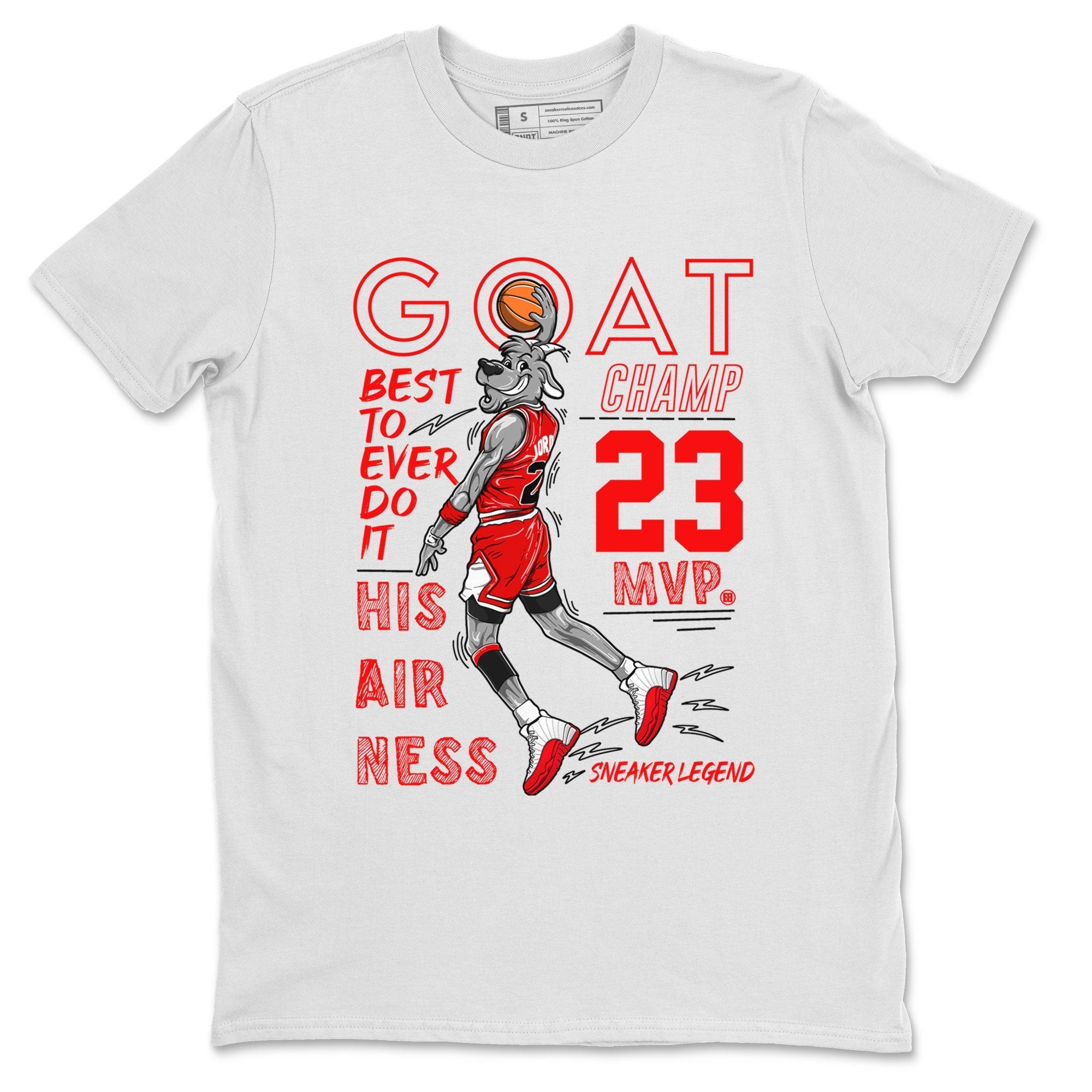 MVP Goat snkmatch Tee - Air Jordan 12 Cherry