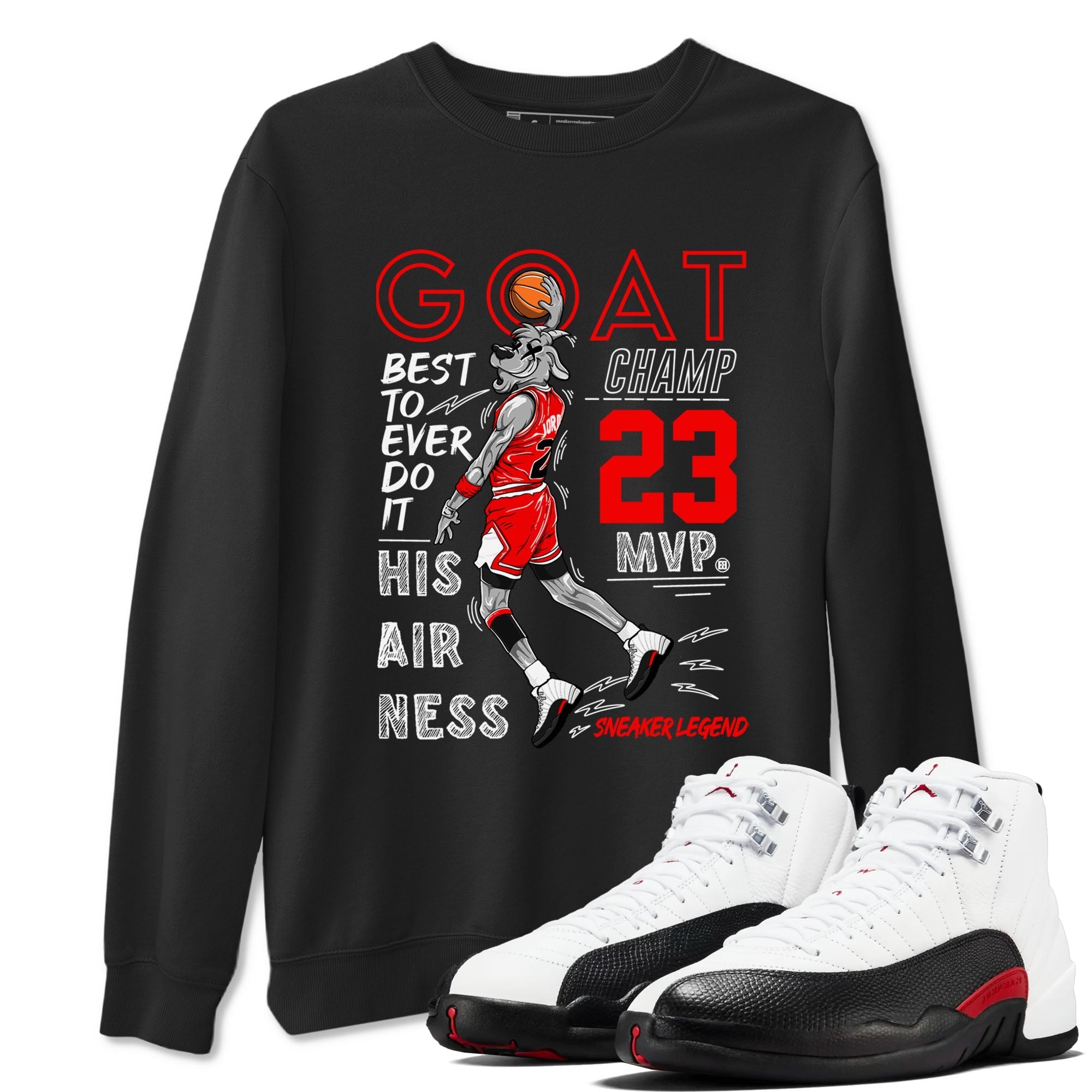 MVP Goat snkmatch Tees - Air Jordan 12 Taxi Flip