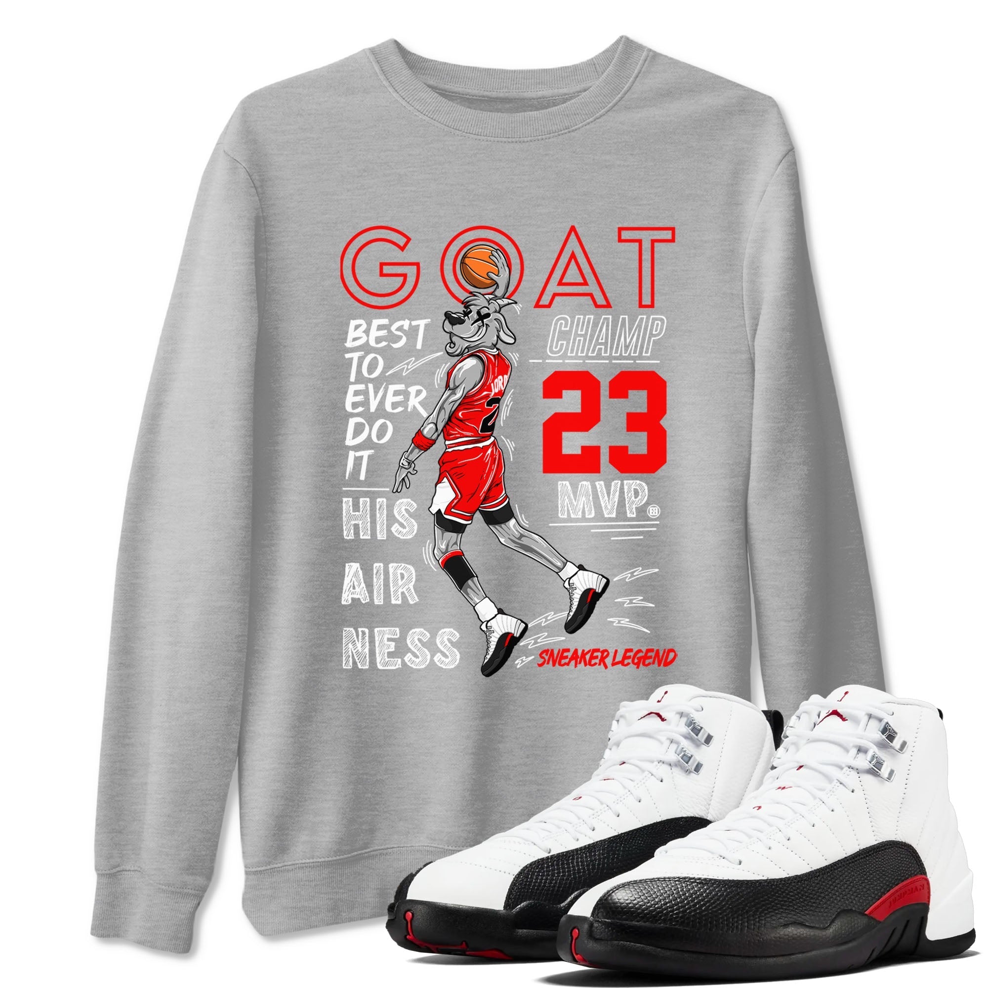 MVP Goat snkmatch Tees - Air Jordan 12 Taxi Flip