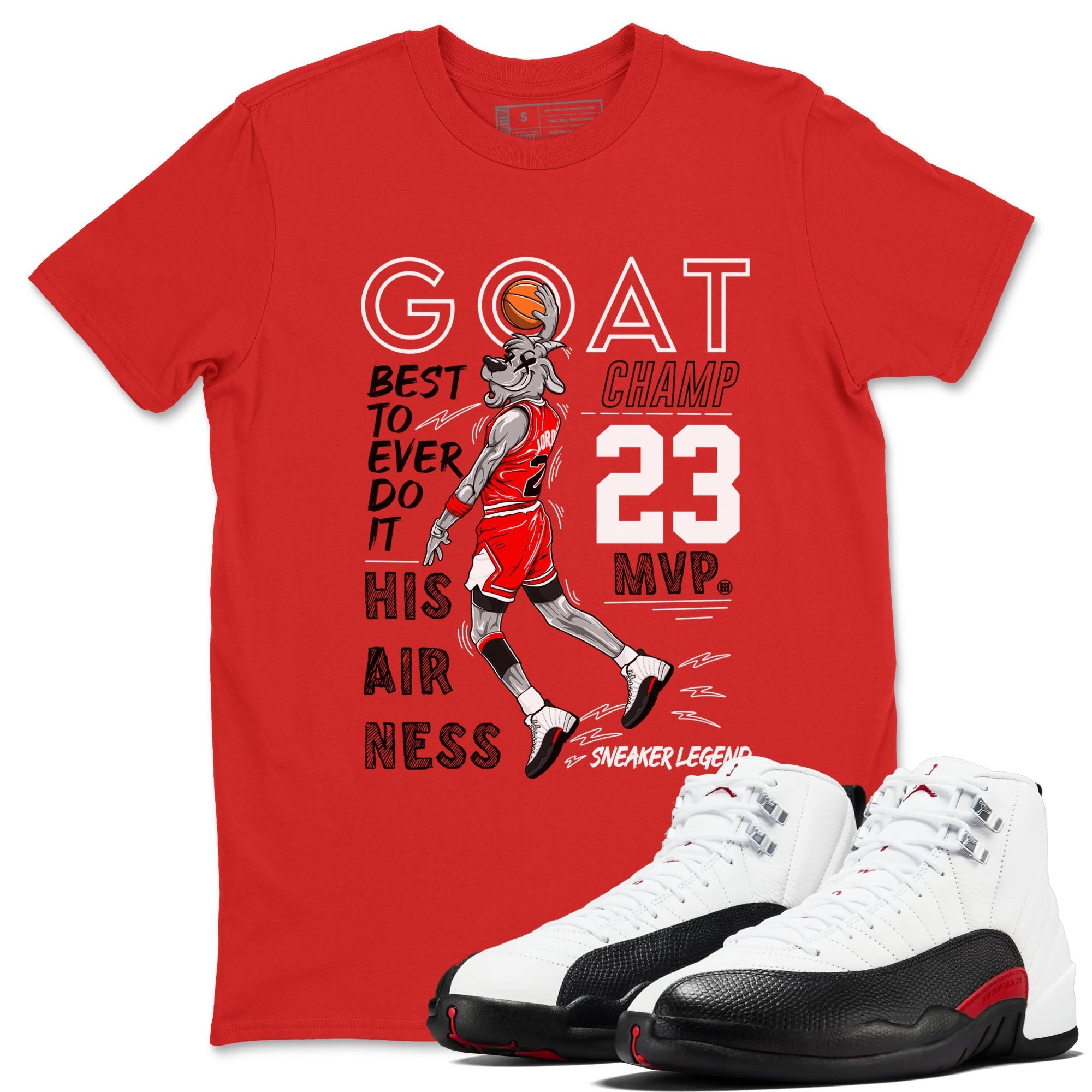 MVP Goat snkmatch Tees - Air Jordan 12 Taxi Flip