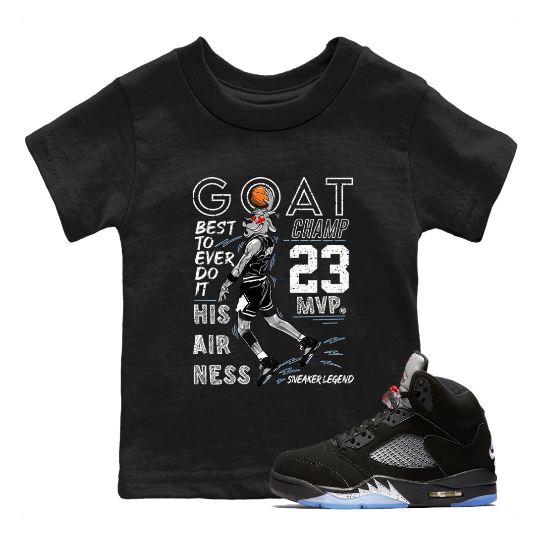 MVP Goat snkmatch Tees Kids - Air Jordan 5 Reimagined