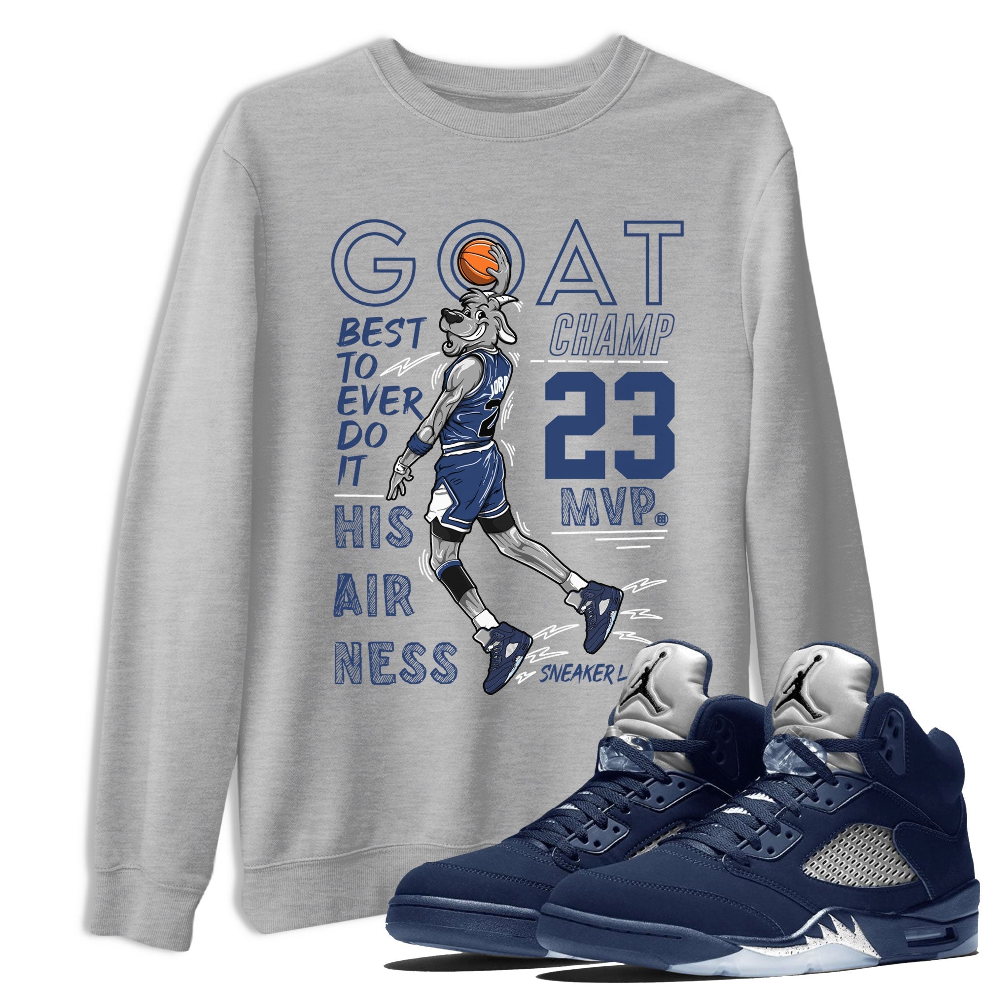 MVP Goat snkmatch Tee - Air Jordan 5 Georgetown