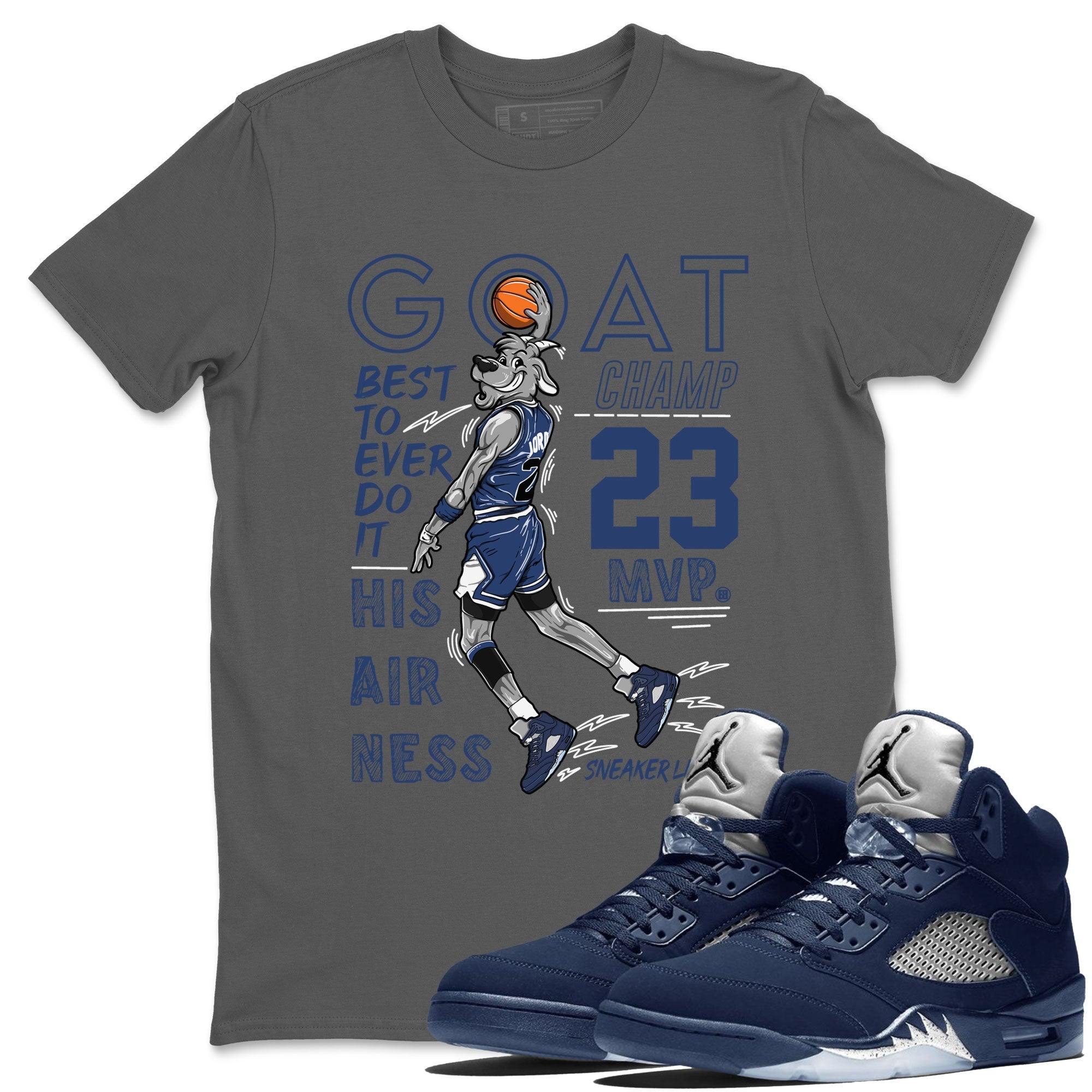 MVP Goat snkmatch Tee - Air Jordan 5 Georgetown