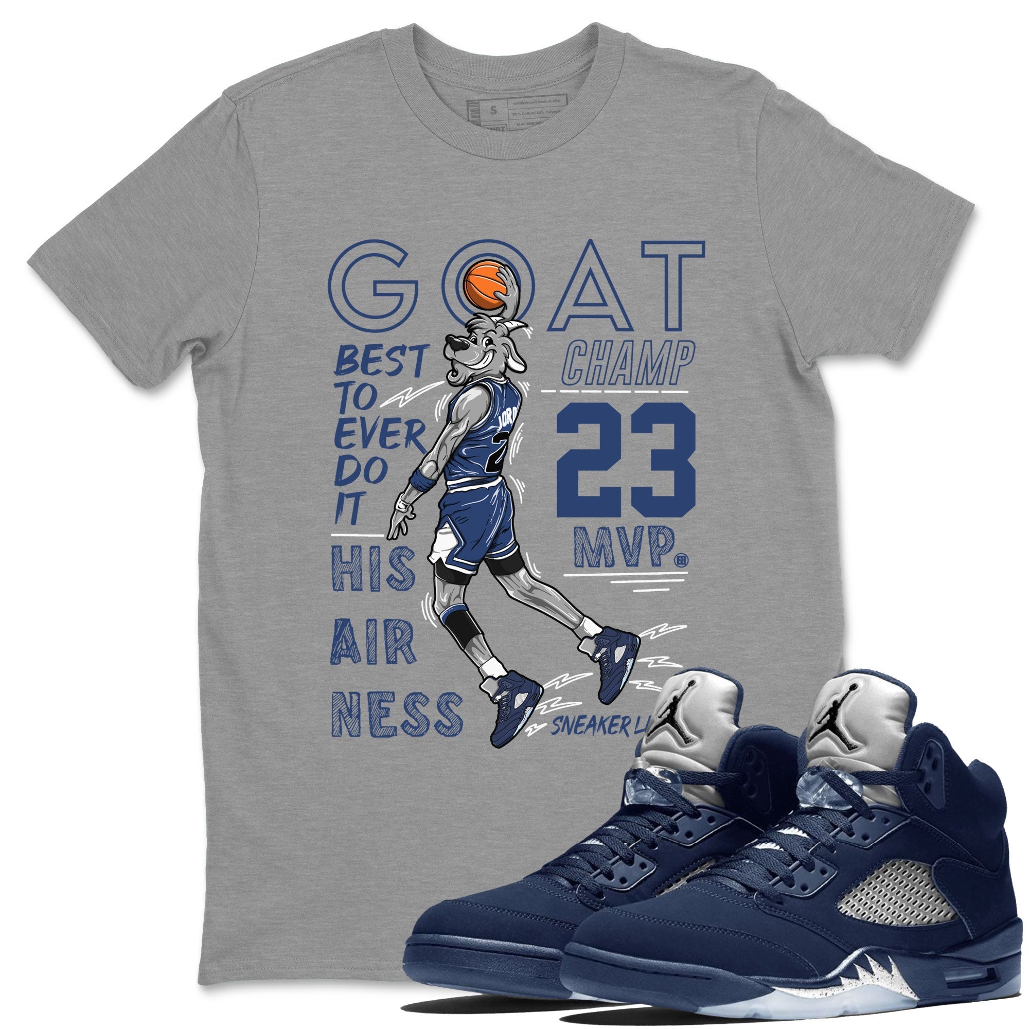 MVP Goat snkmatch Tee - Air Jordan 5 Georgetown