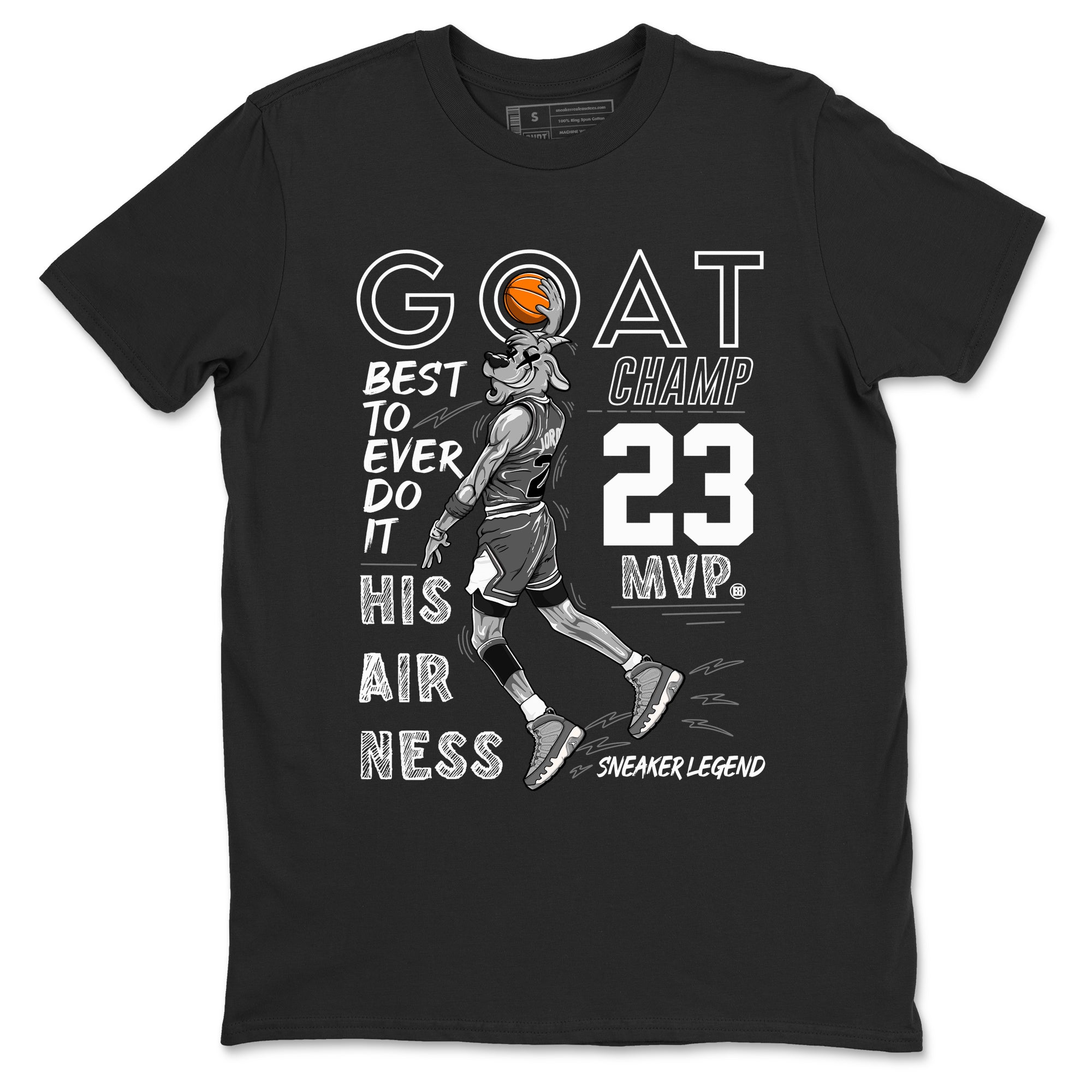 MVP Goat snkmatch Tees - Air Jordan 9 Cool Grey
