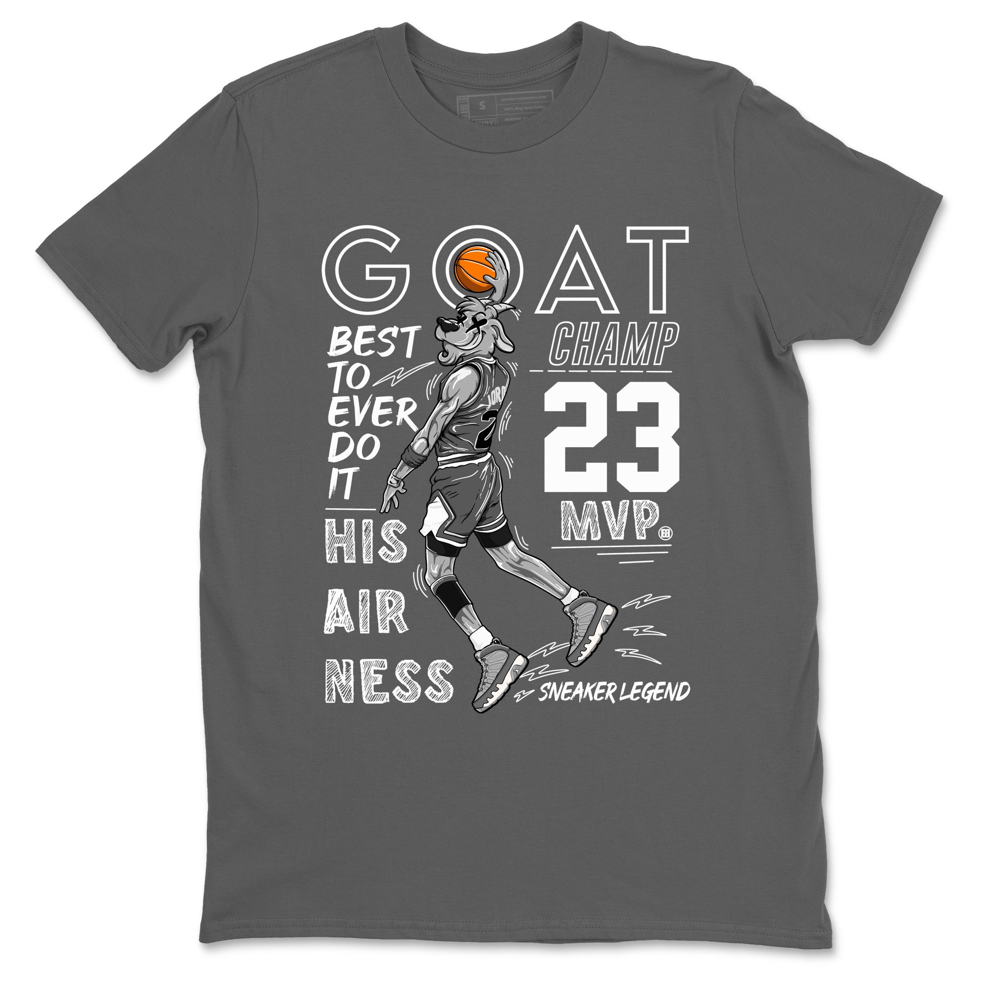 MVP Goat snkmatch Tees - Air Jordan 9 Cool Grey