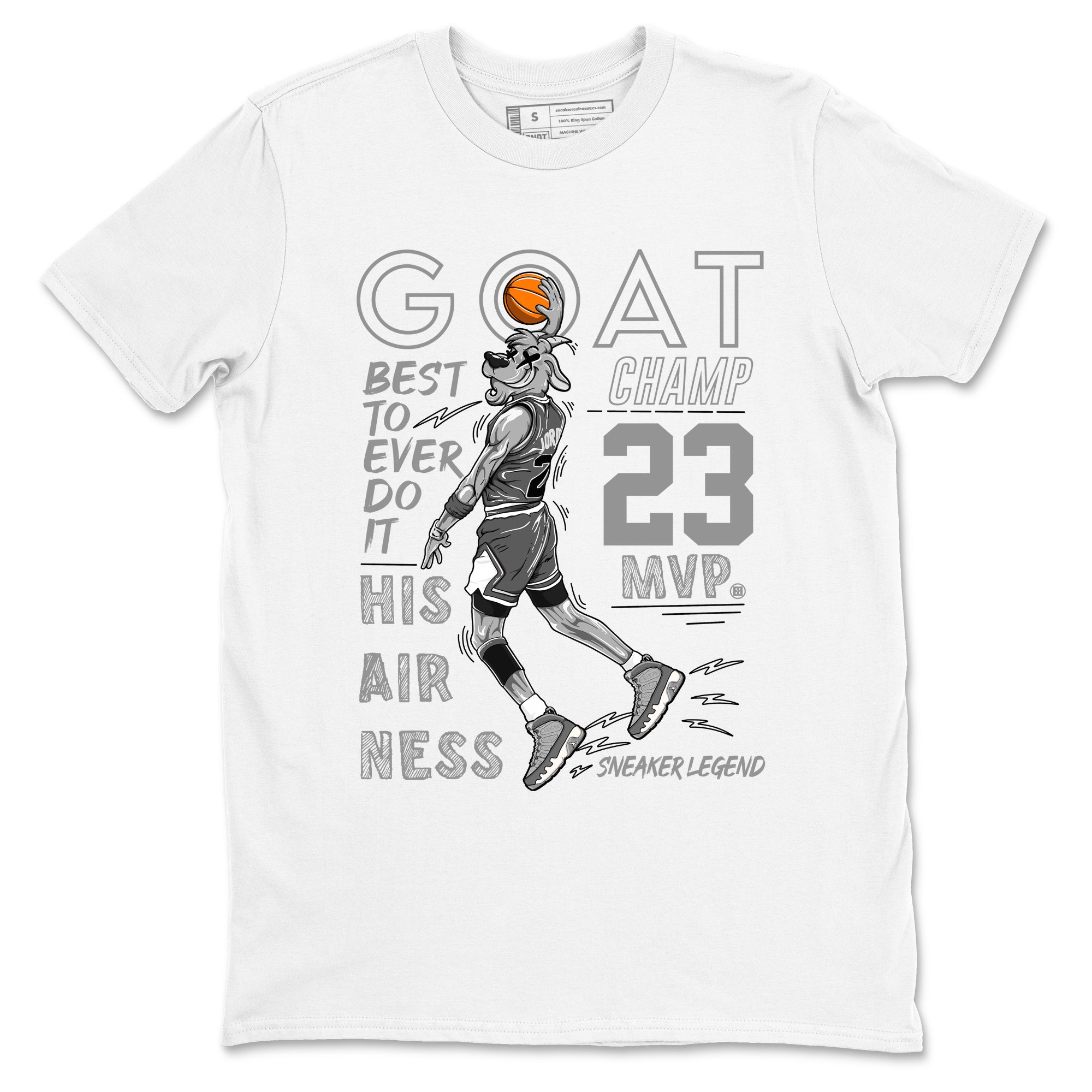 MVP Goat snkmatch Tees - Air Jordan 9 Cool Grey
