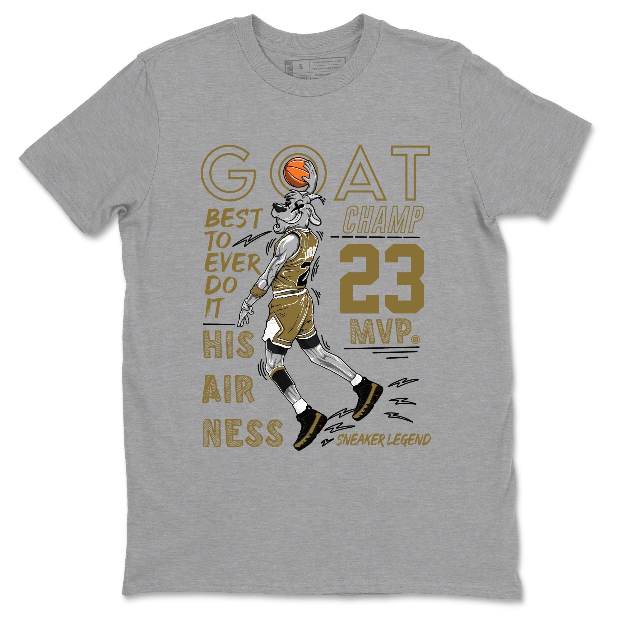 MVP Goat snkmatch Tees - Air Jordan 9 Olive