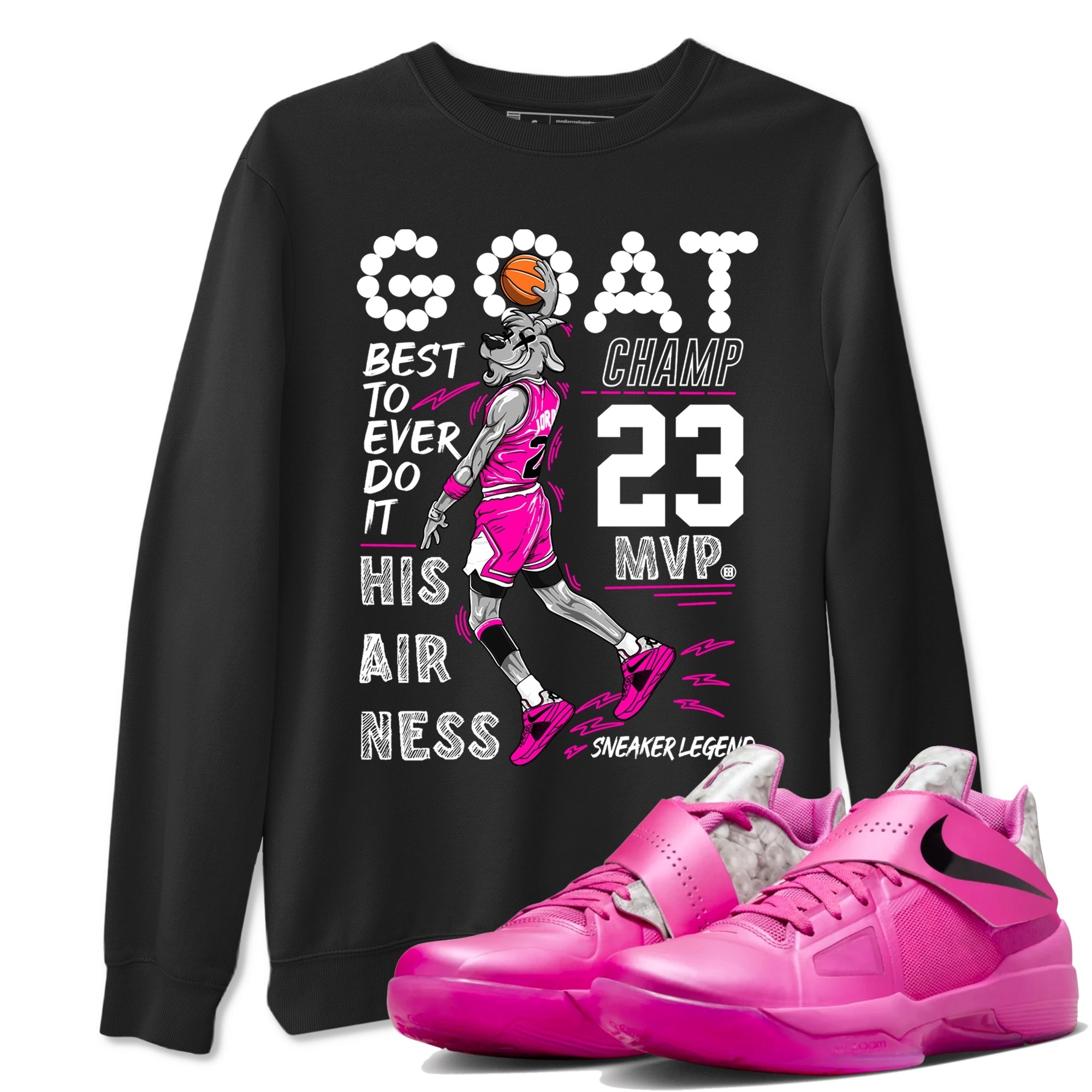MVP Goat snkmatch Tees - Nike KD 4 Aunt Pearl