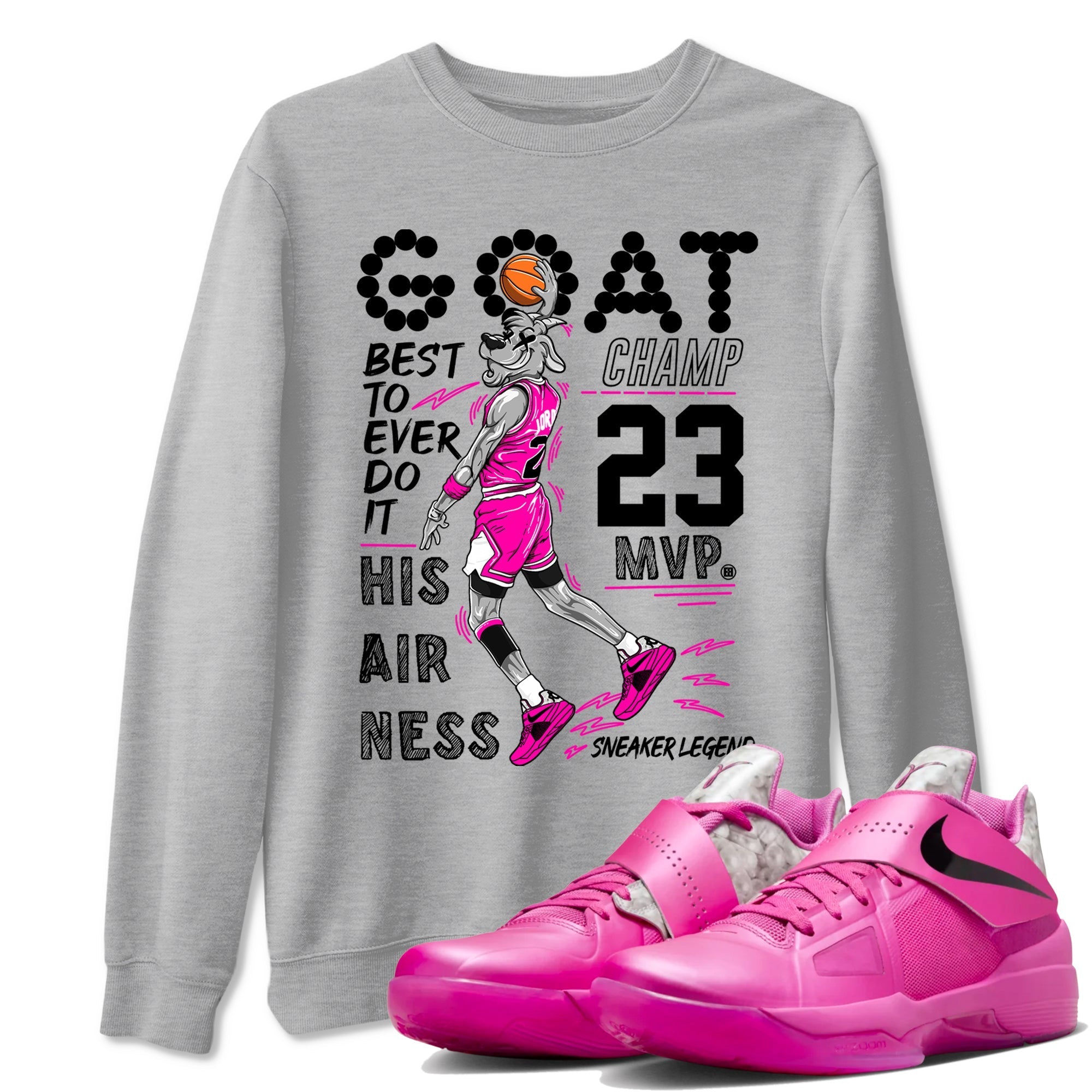 MVP Goat snkmatch Tees - Nike KD 4 Aunt Pearl