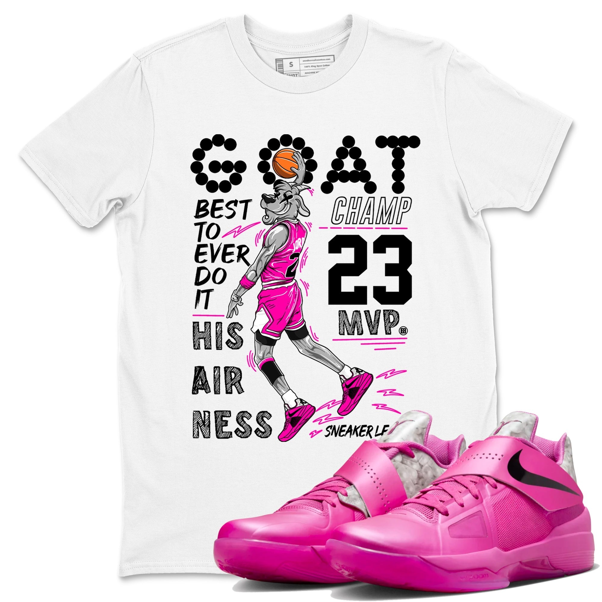 MVP Goat snkmatch Tees - Nike KD 4 Aunt Pearl