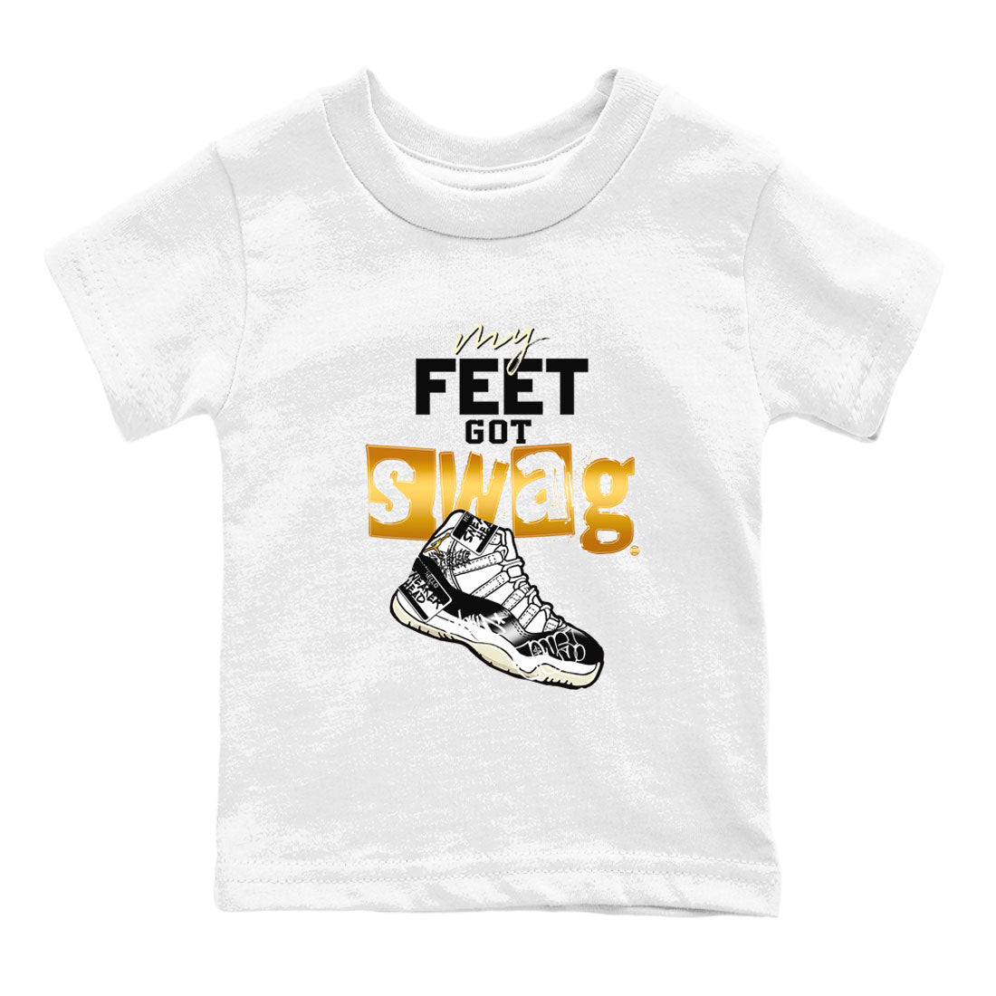 My Feet Got Swag snkmatch Tees Kids - Air Jordan 11 Gratitude