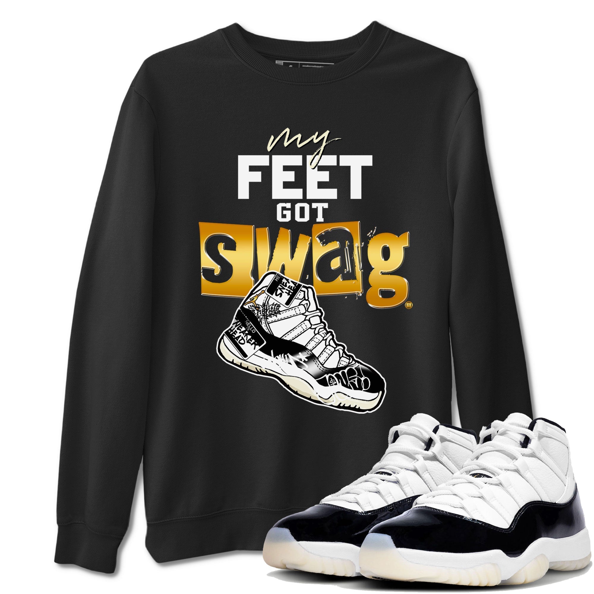 My Feet Got Swag snkmatch Tees - Air Jordan 11 Gratitude