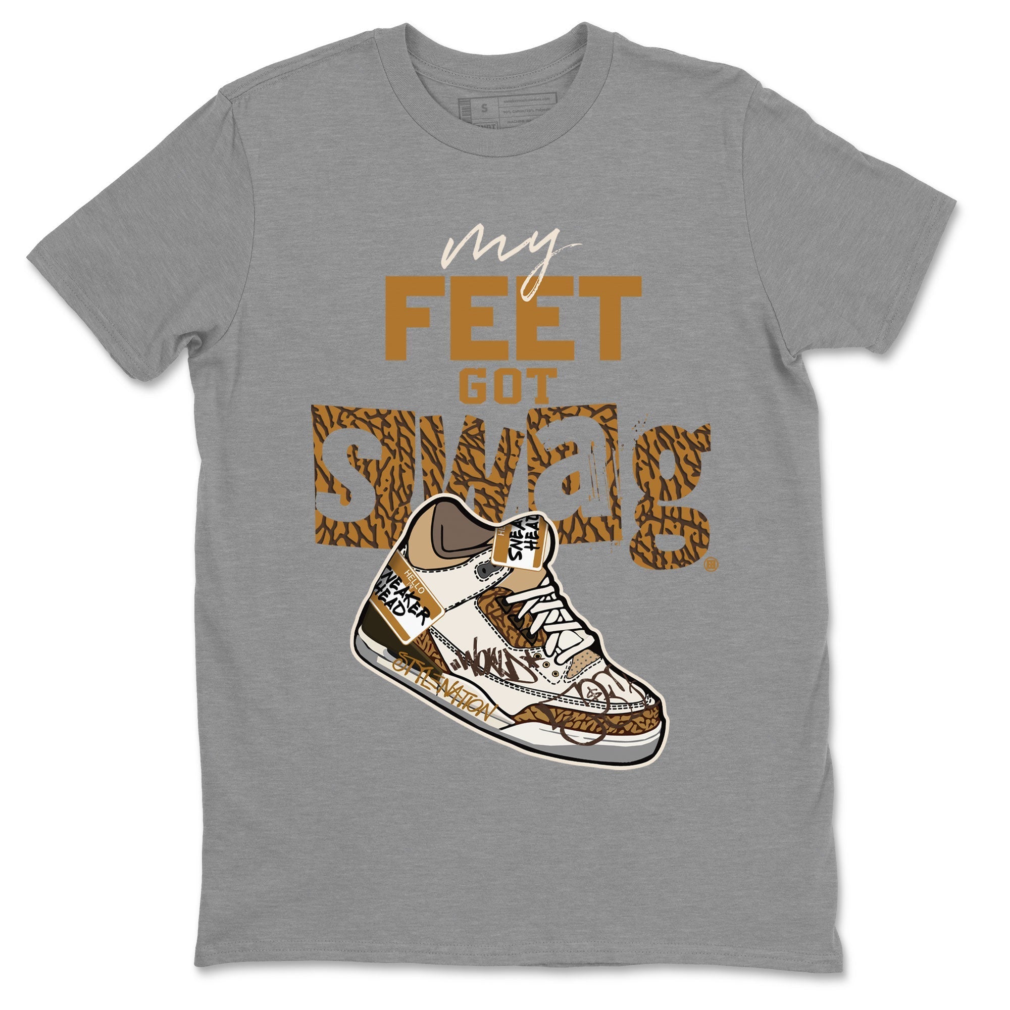 My Feet Got Swag snkmatch Tee - Air Jordan 3 Palomino