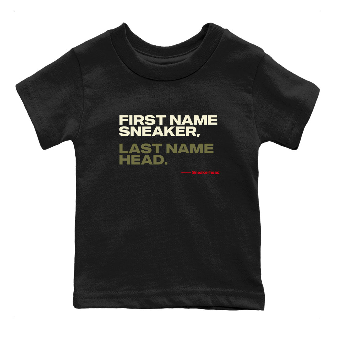 My Name Is snkmatch snkmatch Tees Kids - Air Jordan 1 Travis Scott Medium Olive