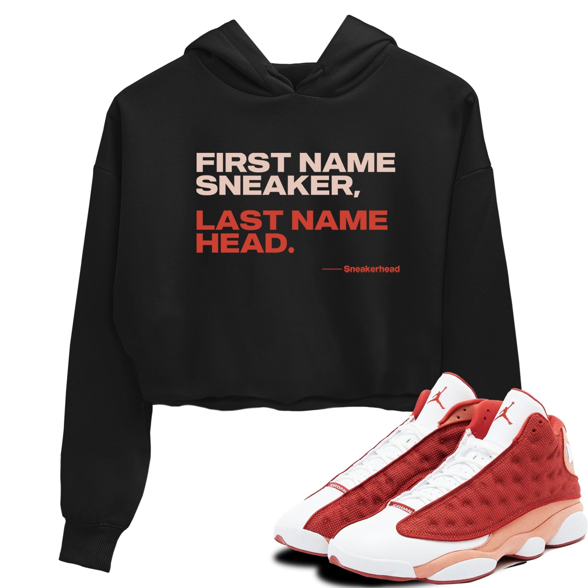 My Name Is snkmatch snkmatch Women's Top - Air Jordan 13 Dune Red