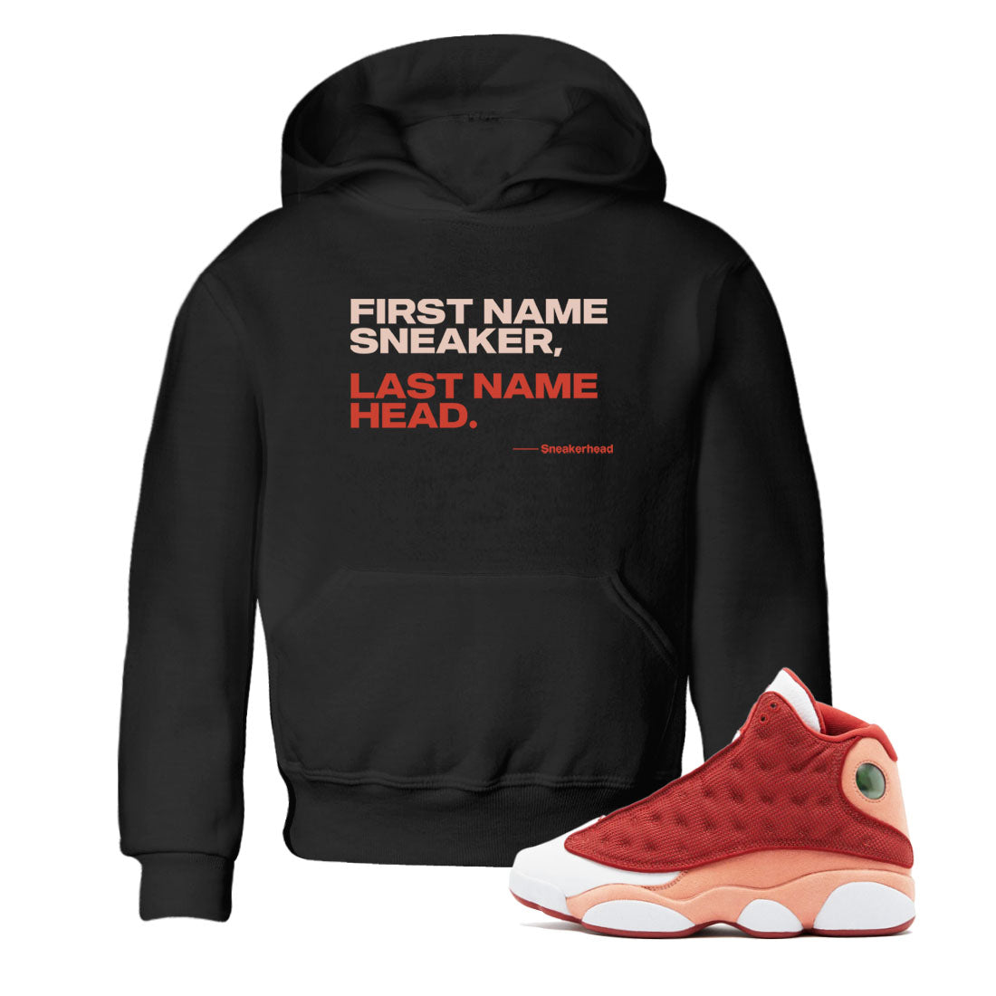 My Name Is snkmatch snkmatch Tees Kids - Air Jordan 13 Dune Red