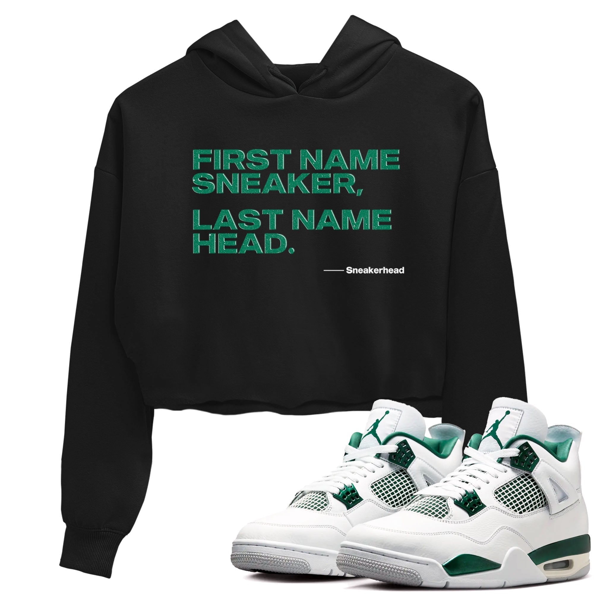 My Name Is snkmatch snkmatch Women's Top - Air Jordan 4 Oxidized Green
