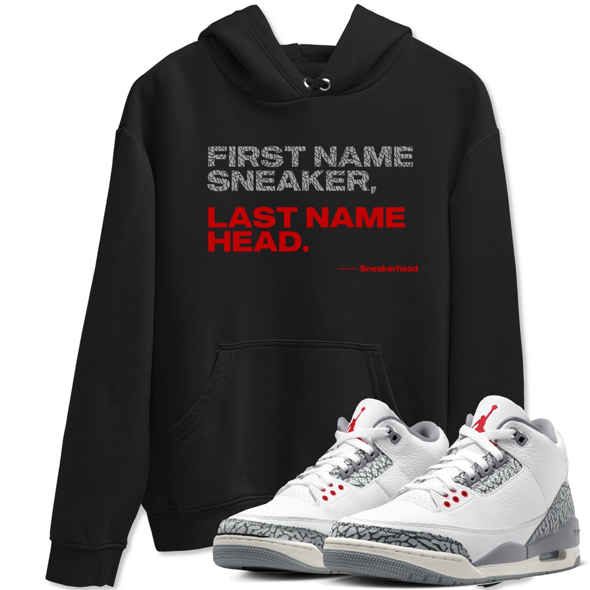 My Name Is snkmatch snkmatch Tees - Air Jordan 3 Cement Grey