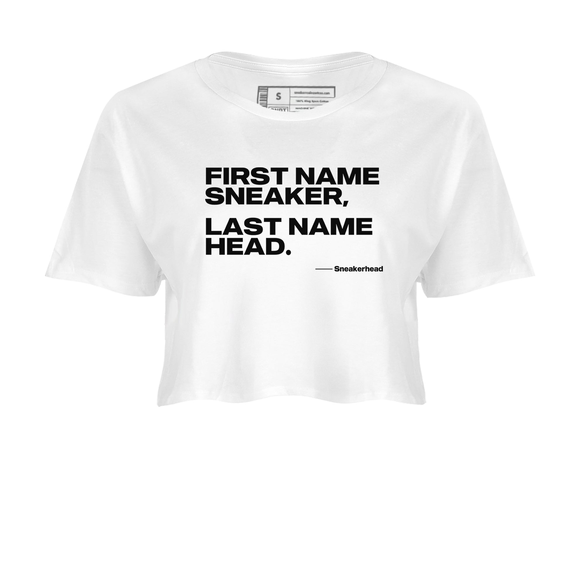 My Name Is snkmatch snkmatch Women's Top - Air Jordan 4 White Thunder