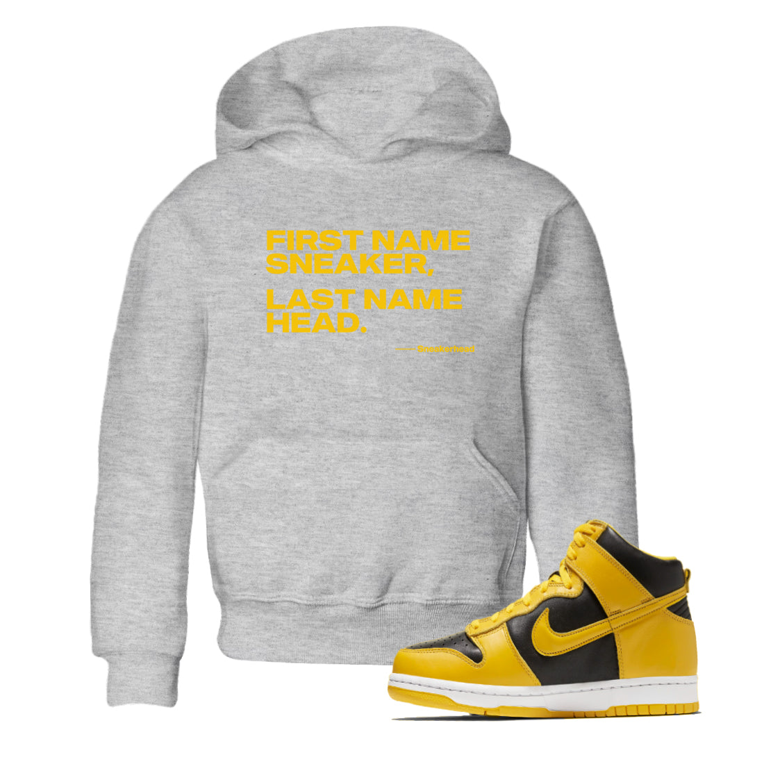 My Name Is snkmatch snkmatch Tees Kids - Dunk High Pollen