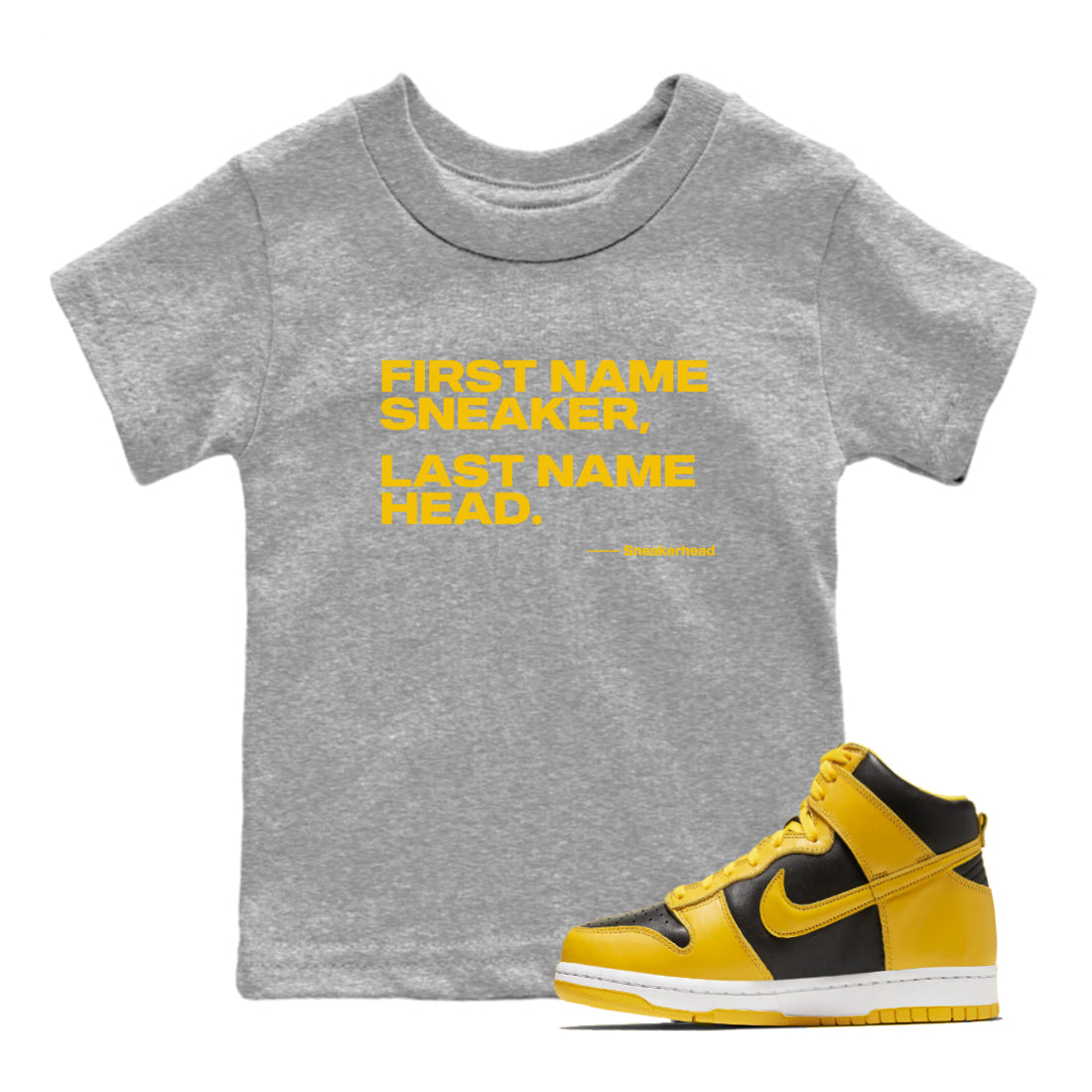 My Name Is snkmatch snkmatch Tees Kids - Dunk High Pollen