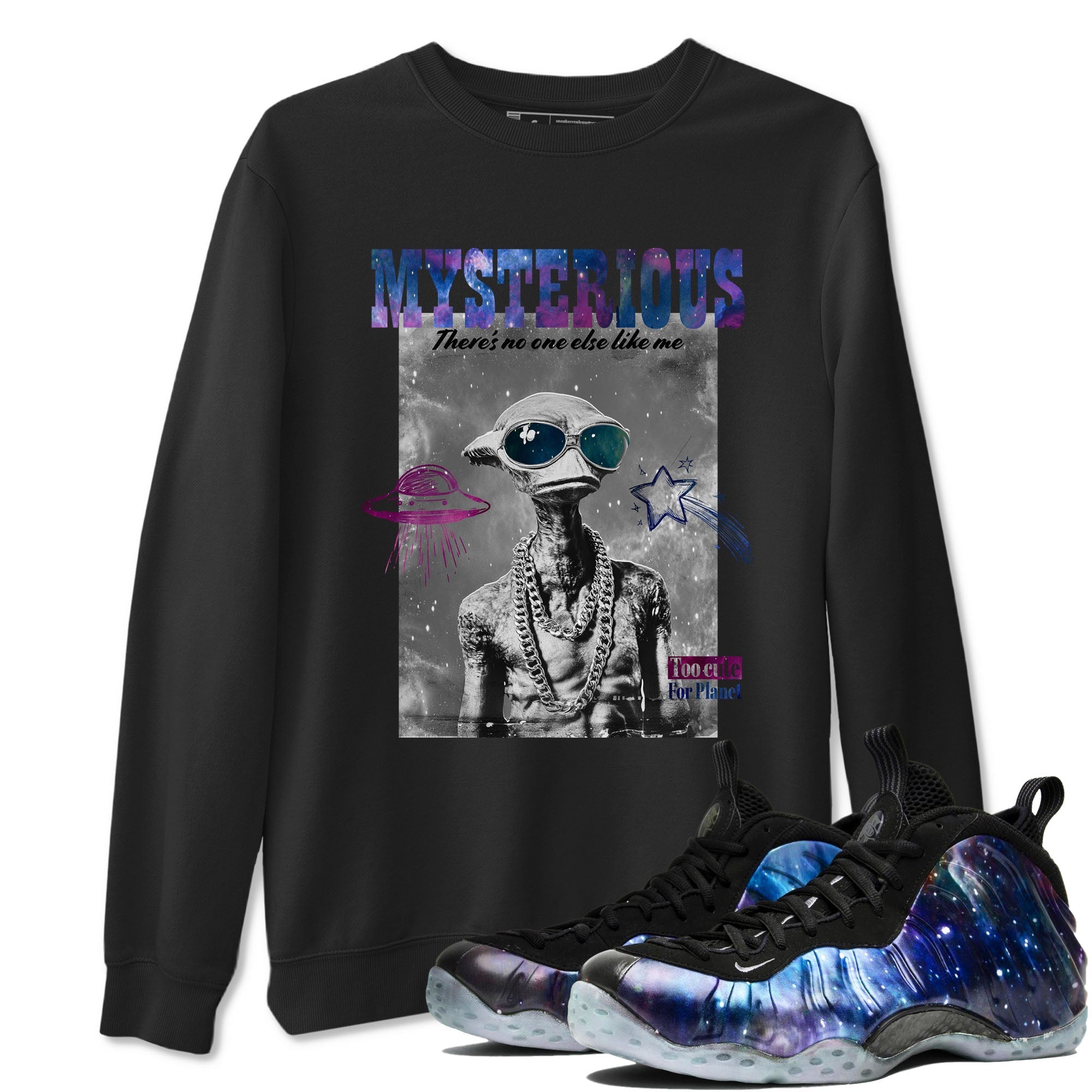 Mysterious Dude snkmatch Tees - Air Foamposite One Galaxy