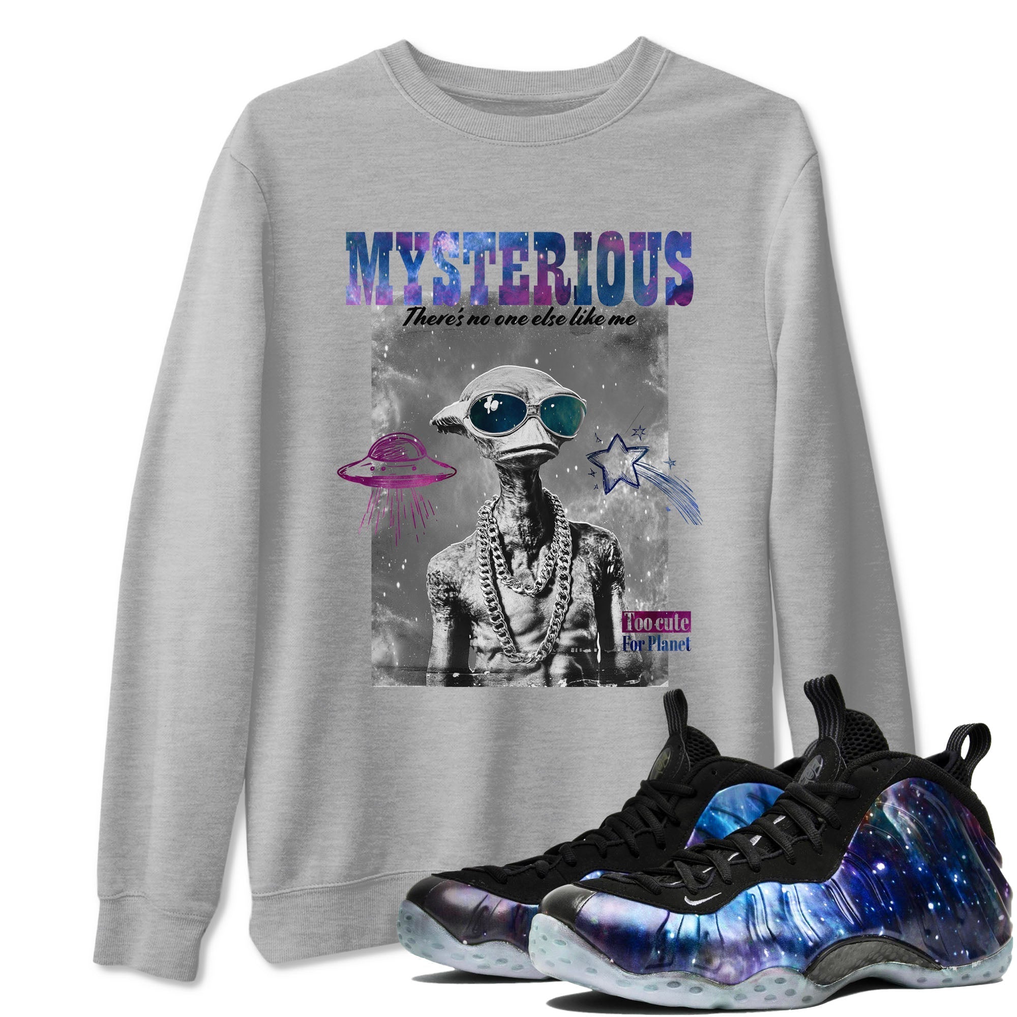Mysterious Dude snkmatch Tees - Air Foamposite One Galaxy