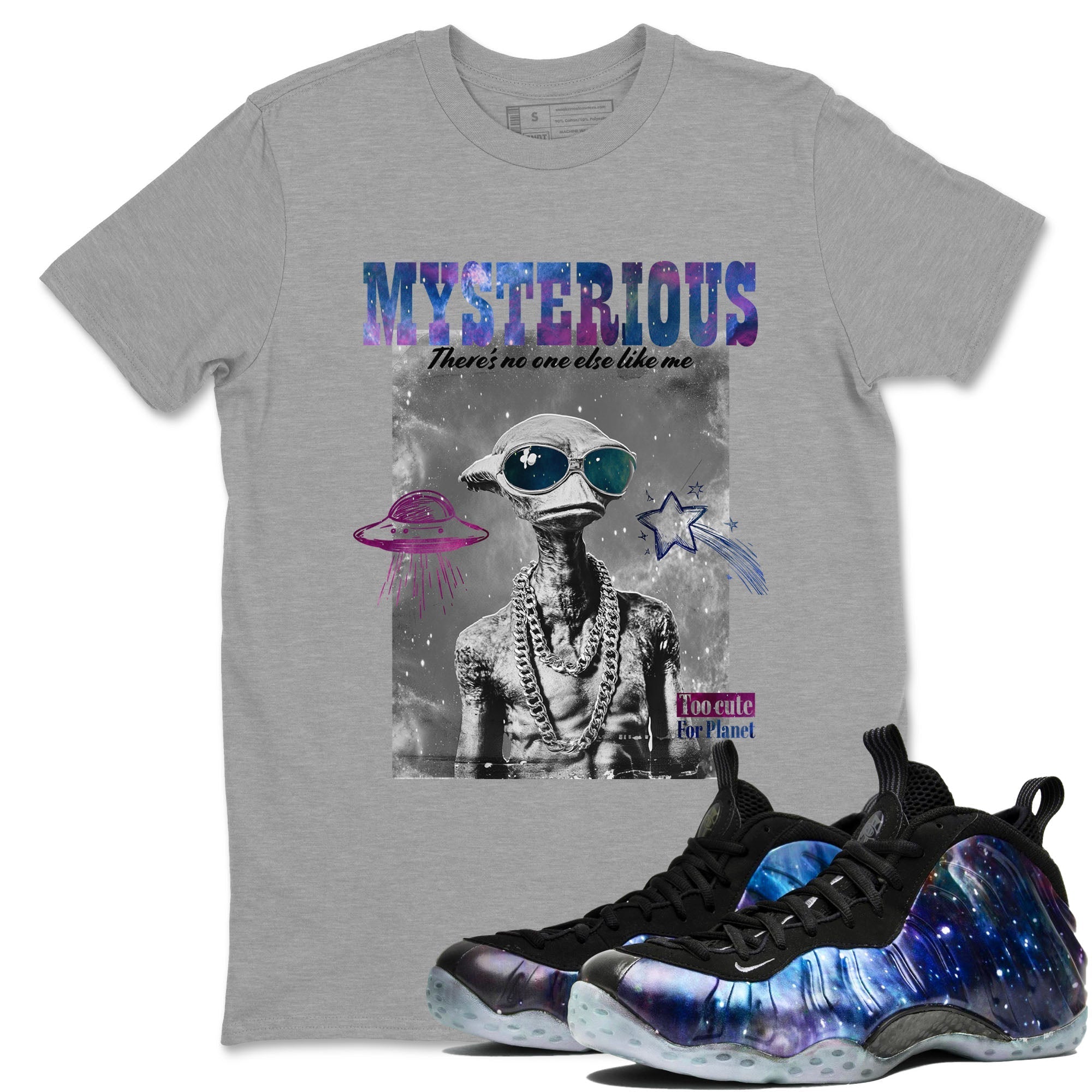 Mysterious Dude snkmatch Tees - Air Foamposite One Galaxy