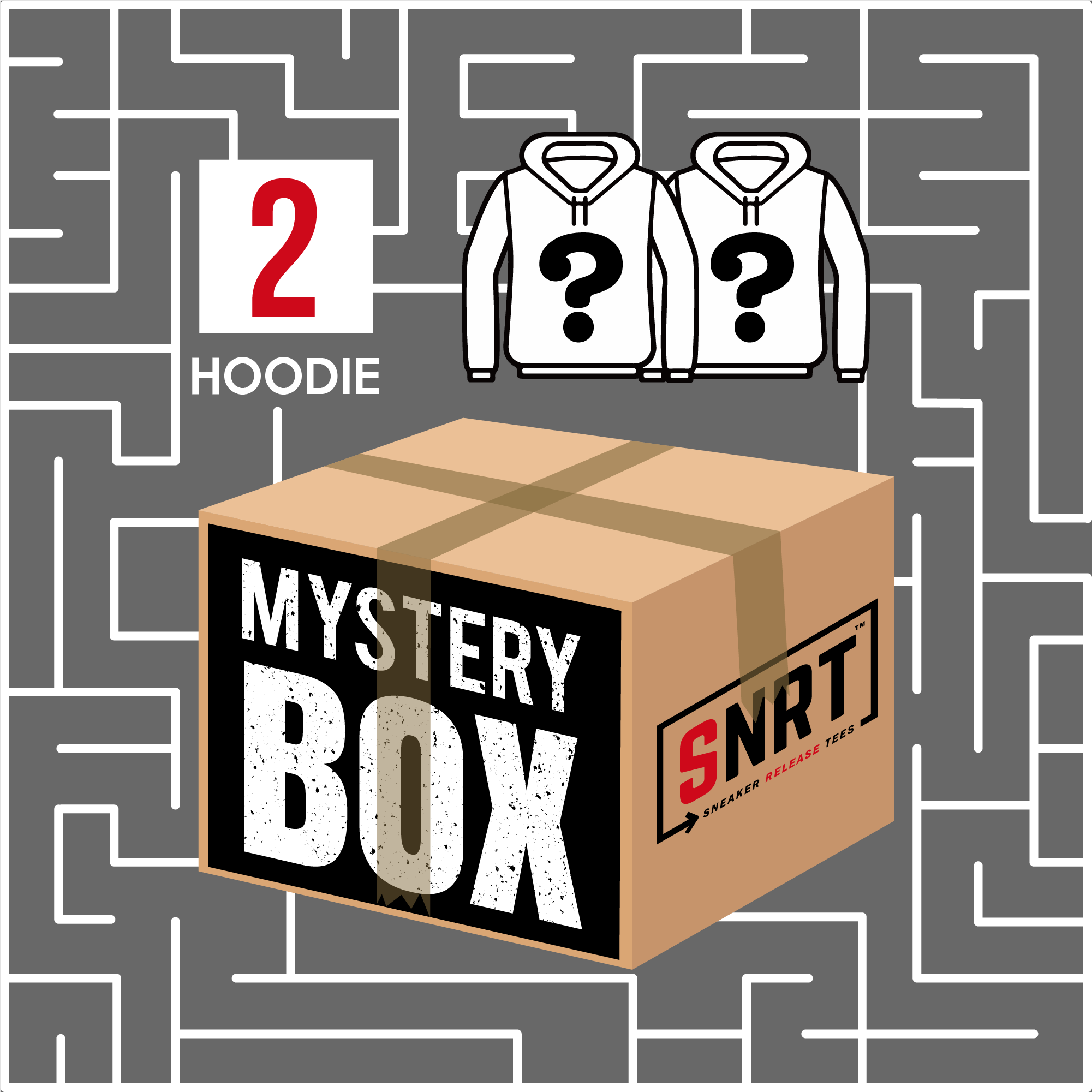 2 Hoodies | Mystery Box 60% OFF