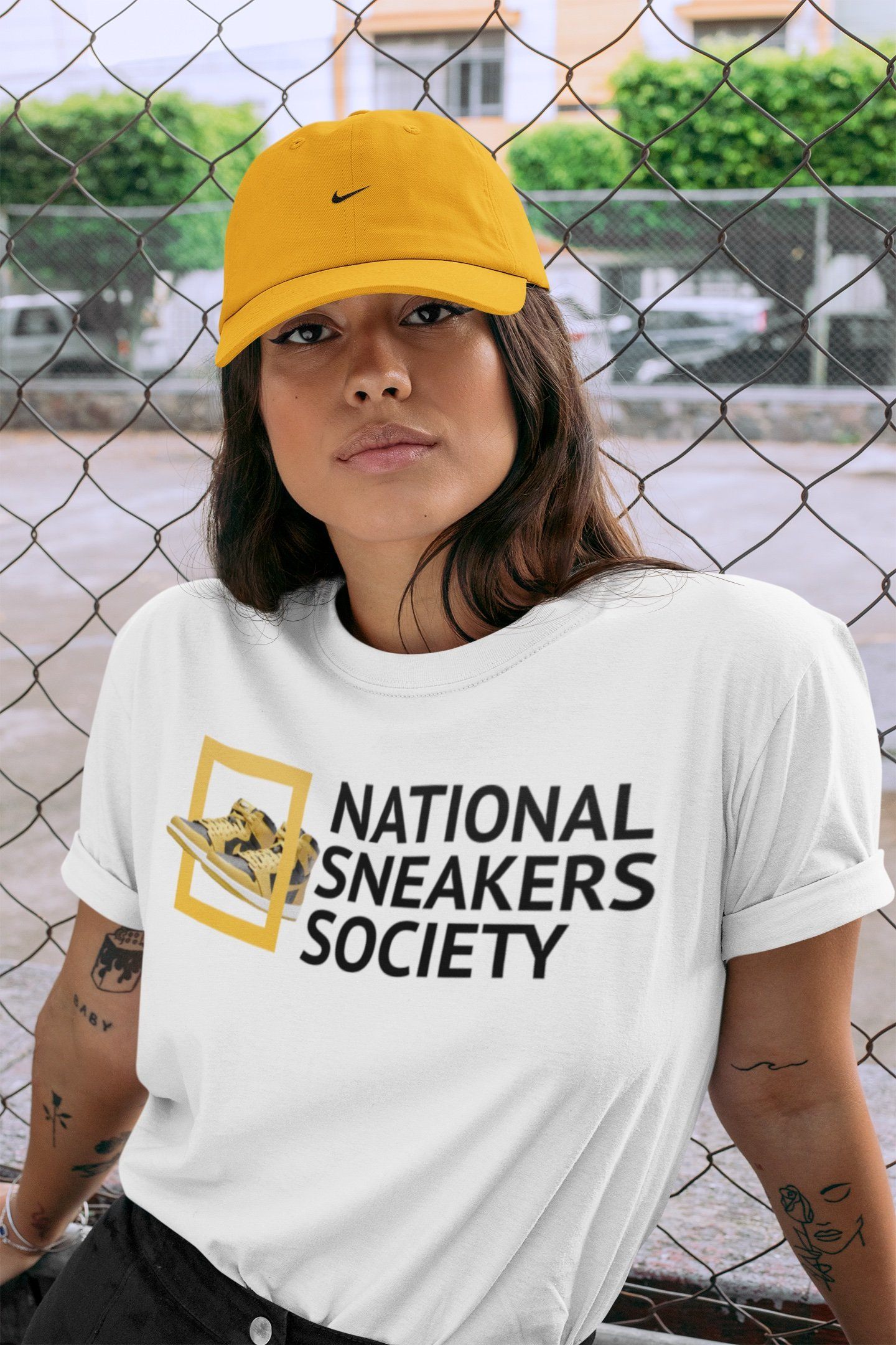 National snkmatchs Unisex Tops - Air Jordan 1 Pollen