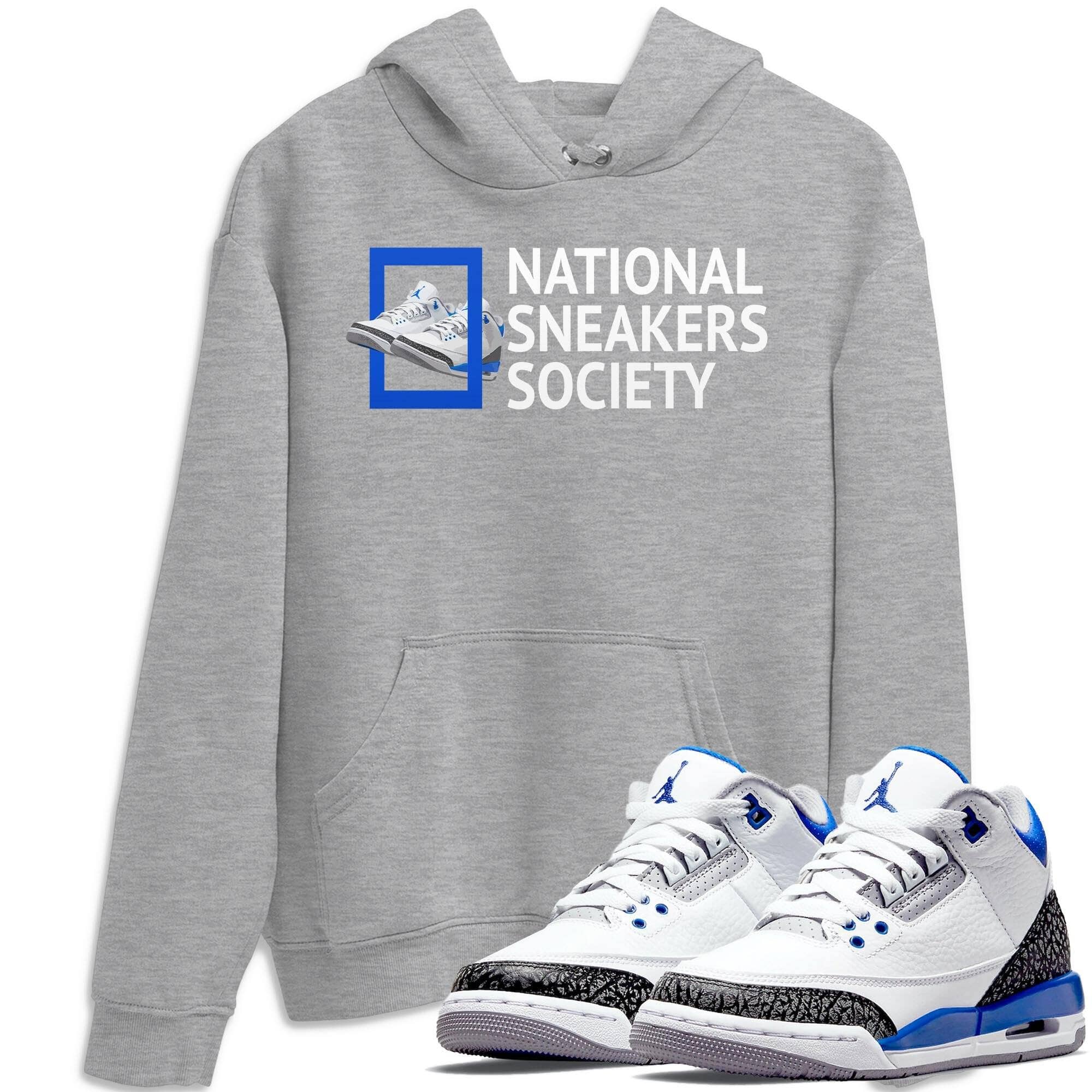 National snkmatchs Unisex Tops - Air Jordan 3 Racer Blue
