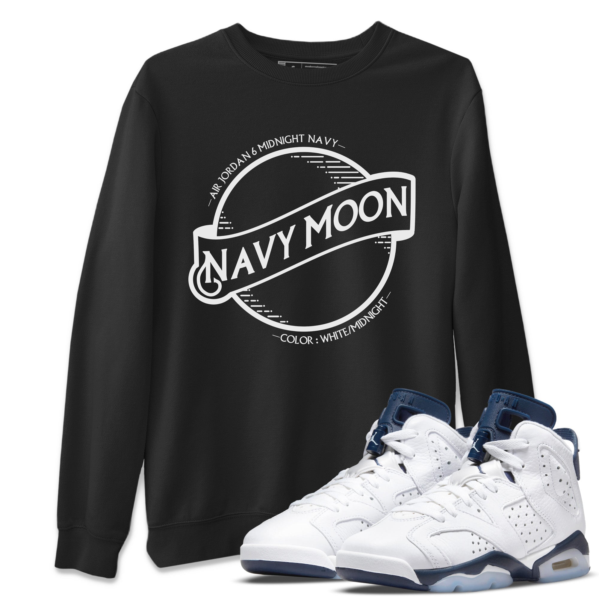 Navy Moon Unisex Tops - Air Jordan 6 Midnight Navy