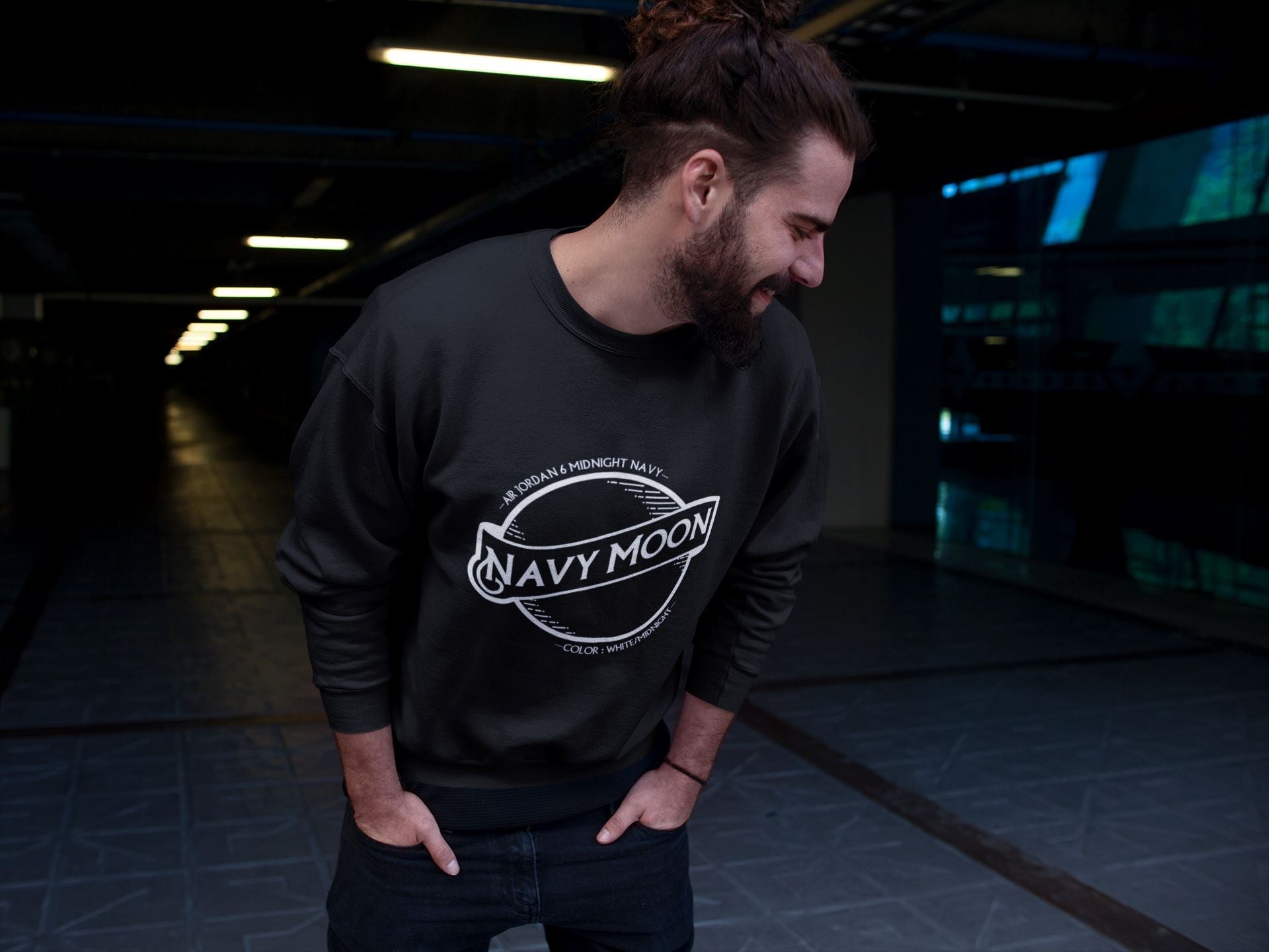 Navy Moon Unisex Tops - Air Jordan 6 Midnight Navy