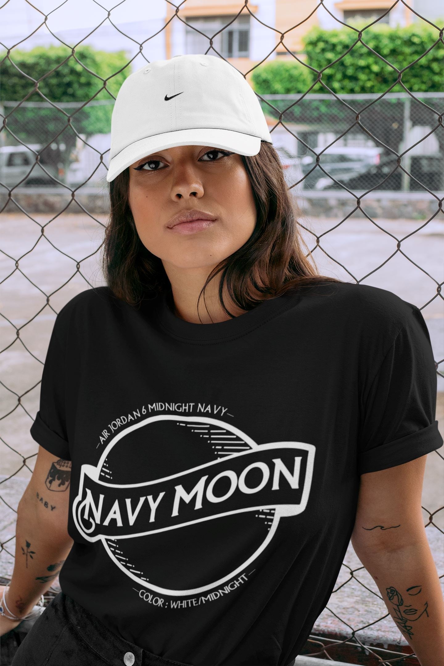 Navy Moon Unisex Tops - Air Jordan 6 Midnight Navy
