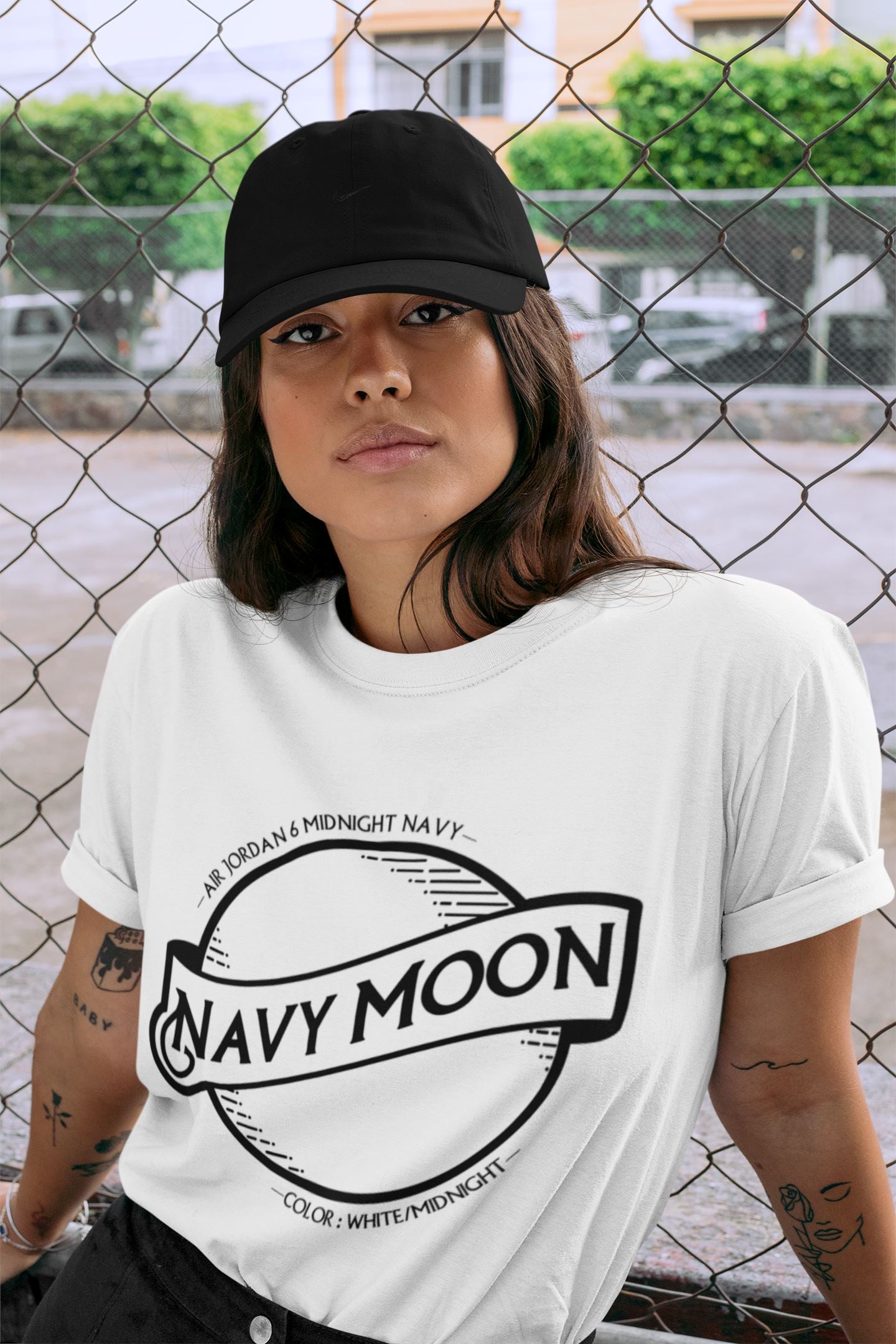 Navy Moon Unisex Tops - Air Jordan 6 Midnight Navy
