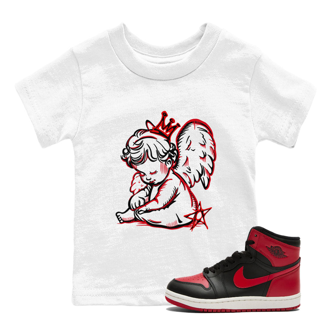 Neon Angel snkmatch Tees Kids - Air Jordan 1 '85 Bred