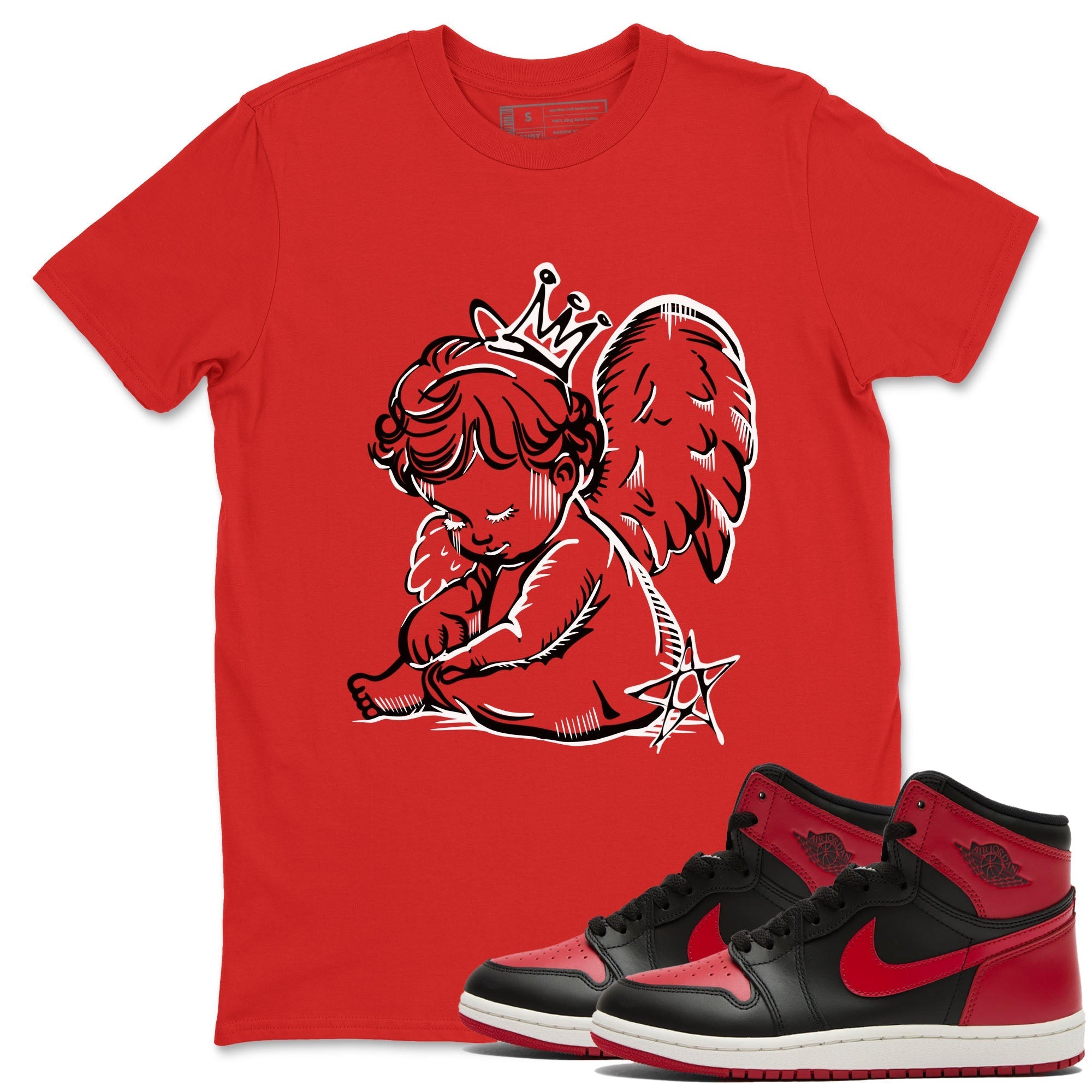Neon Angel snkmatch Tees - Air Jordan 1 '85 Bred
