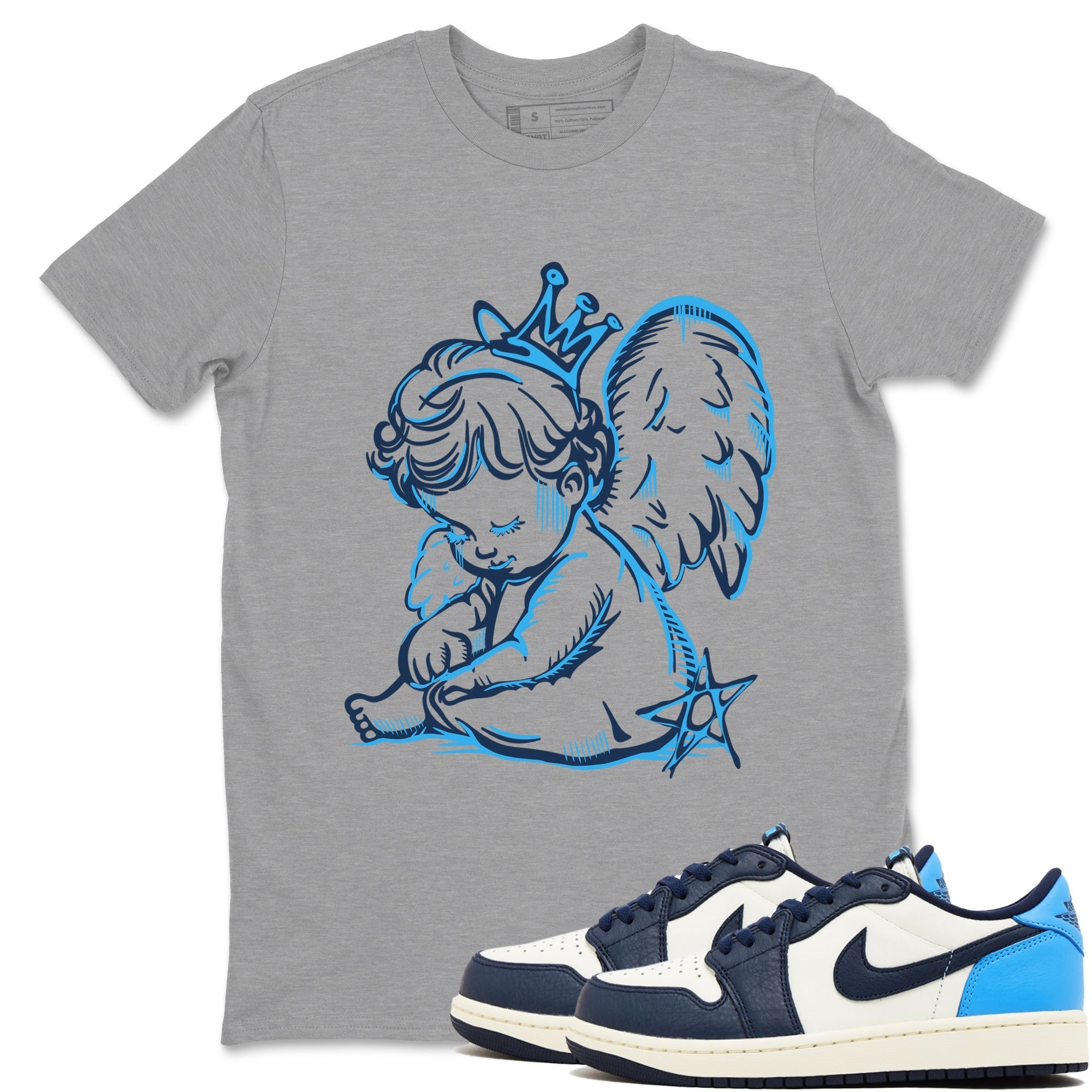 Neon Angel snkmatch Tees - Air Jordan 1 Obsidian