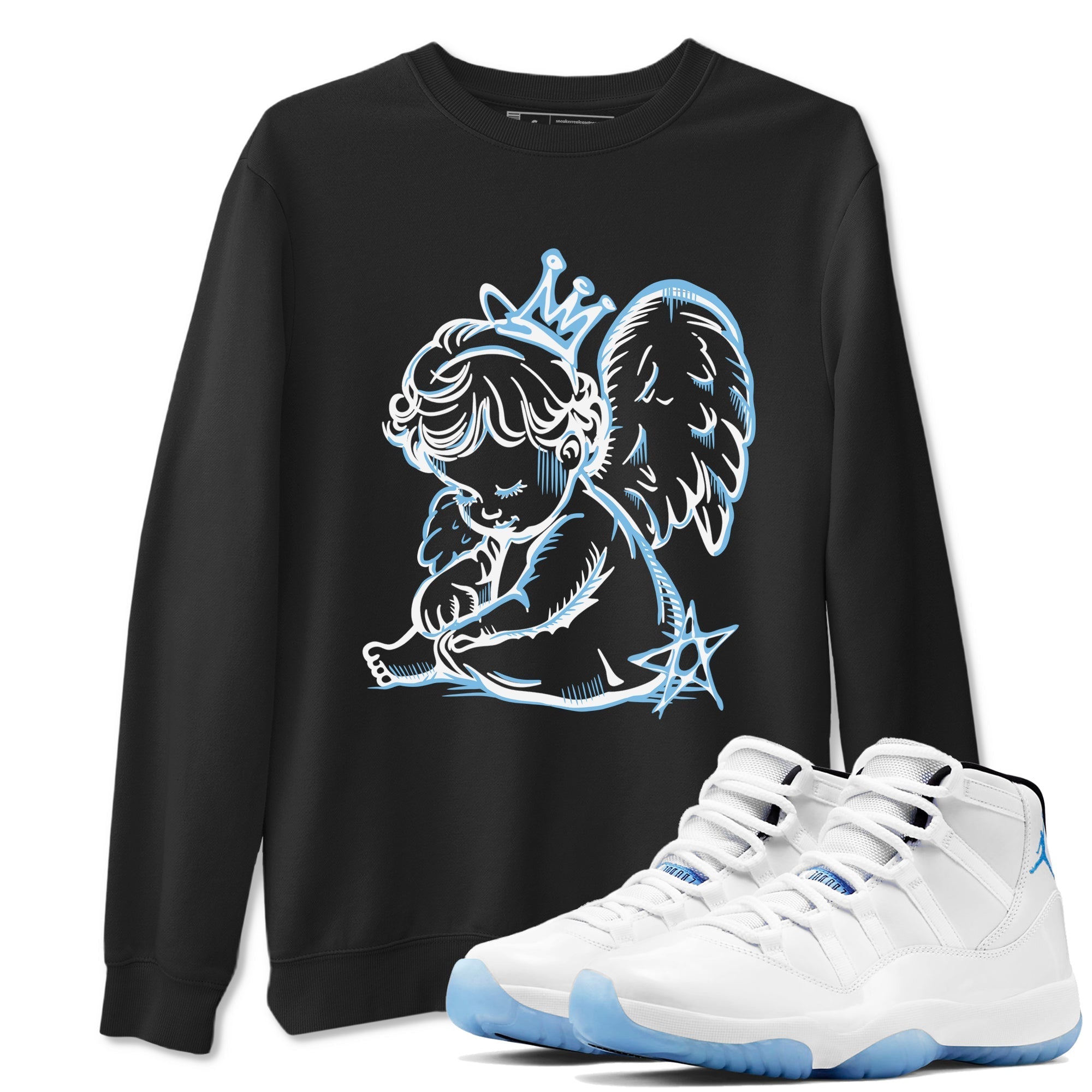 Neon Angel snkmatch Tees - Air Jordan 11 Legend Blue