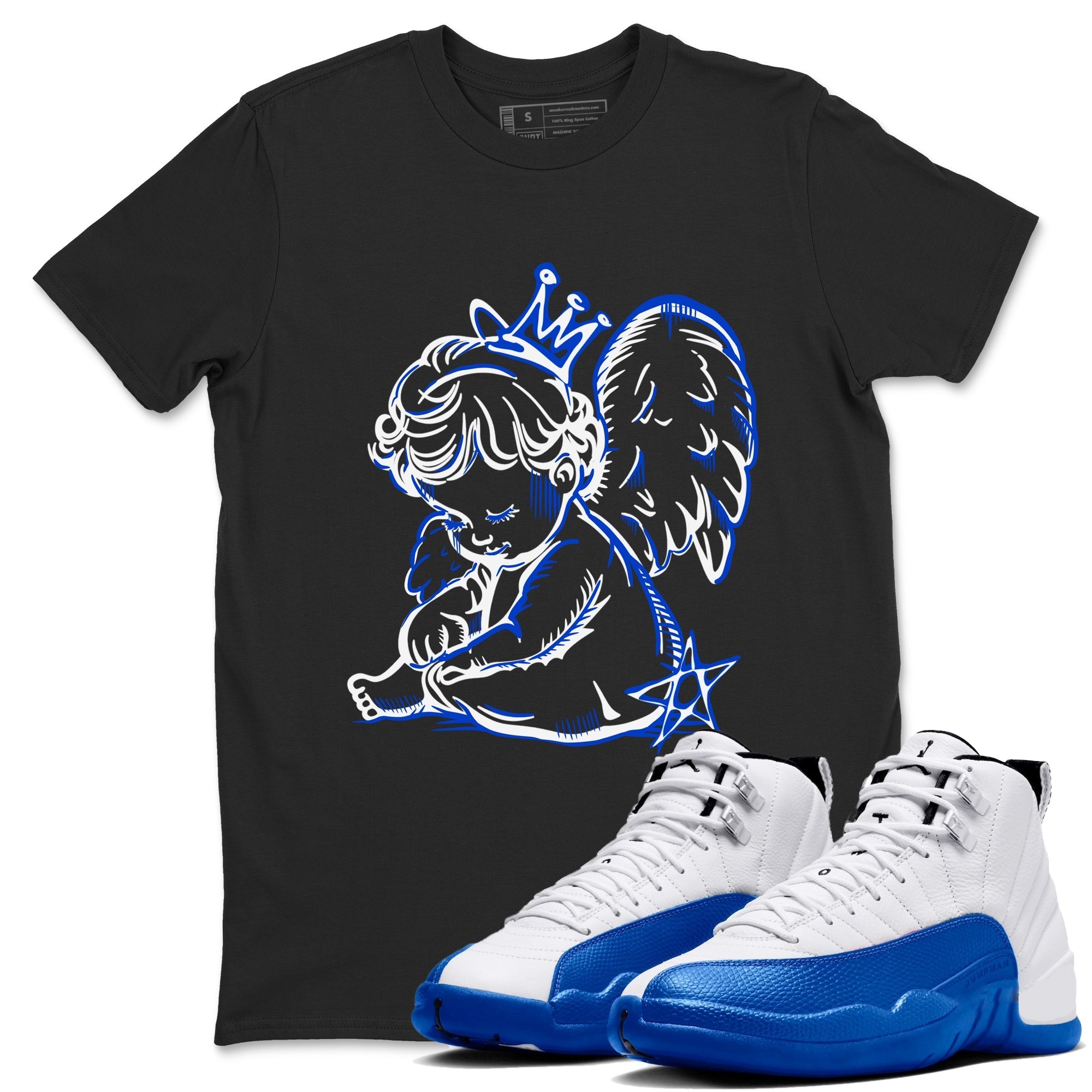 Neon Angel snkmatch Tees - Air Jordan 12 Blueberry