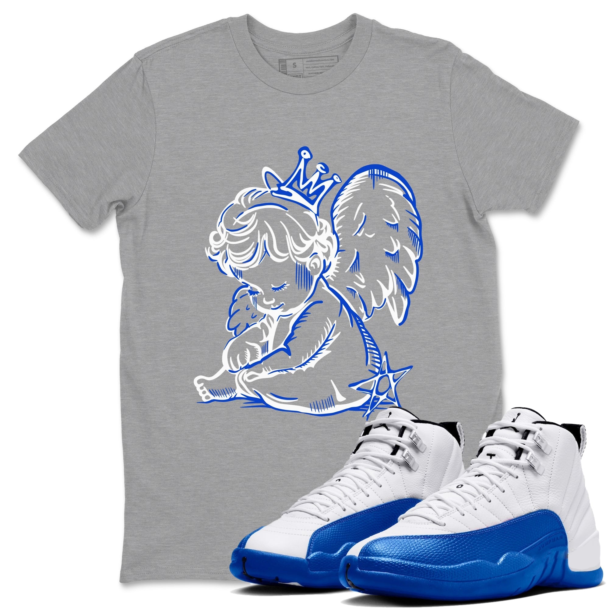 Neon Angel snkmatch Tees - Air Jordan 12 Blueberry