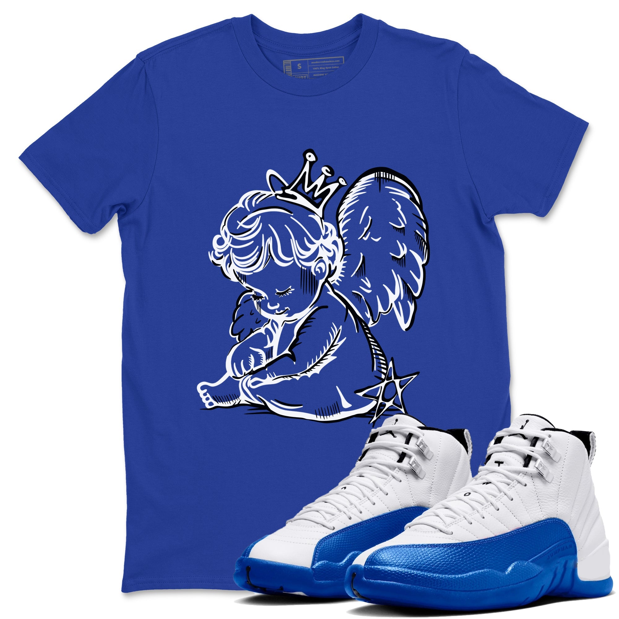 Neon Angel snkmatch Tees - Air Jordan 12 Blueberry