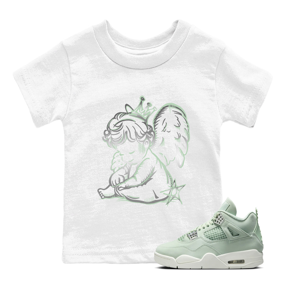 Neon Angel snkmatch Tees Kids - Air Jordan 4 Abundance